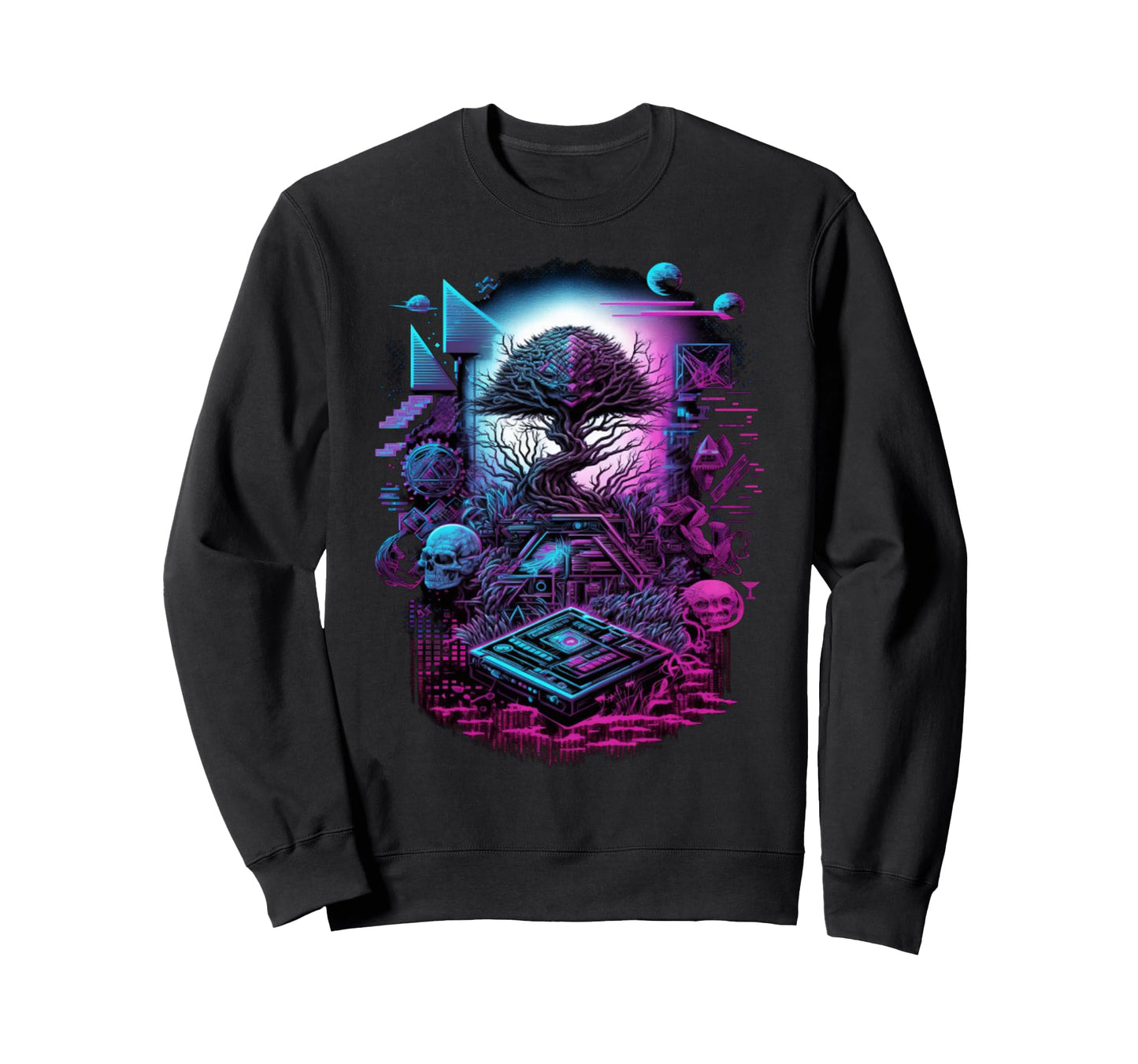 Vaporwave Aesthetic Psychedelic Sweatshirt - Streetwear Style Men Women - T-Shirt, Sweatshirt, Hoodie