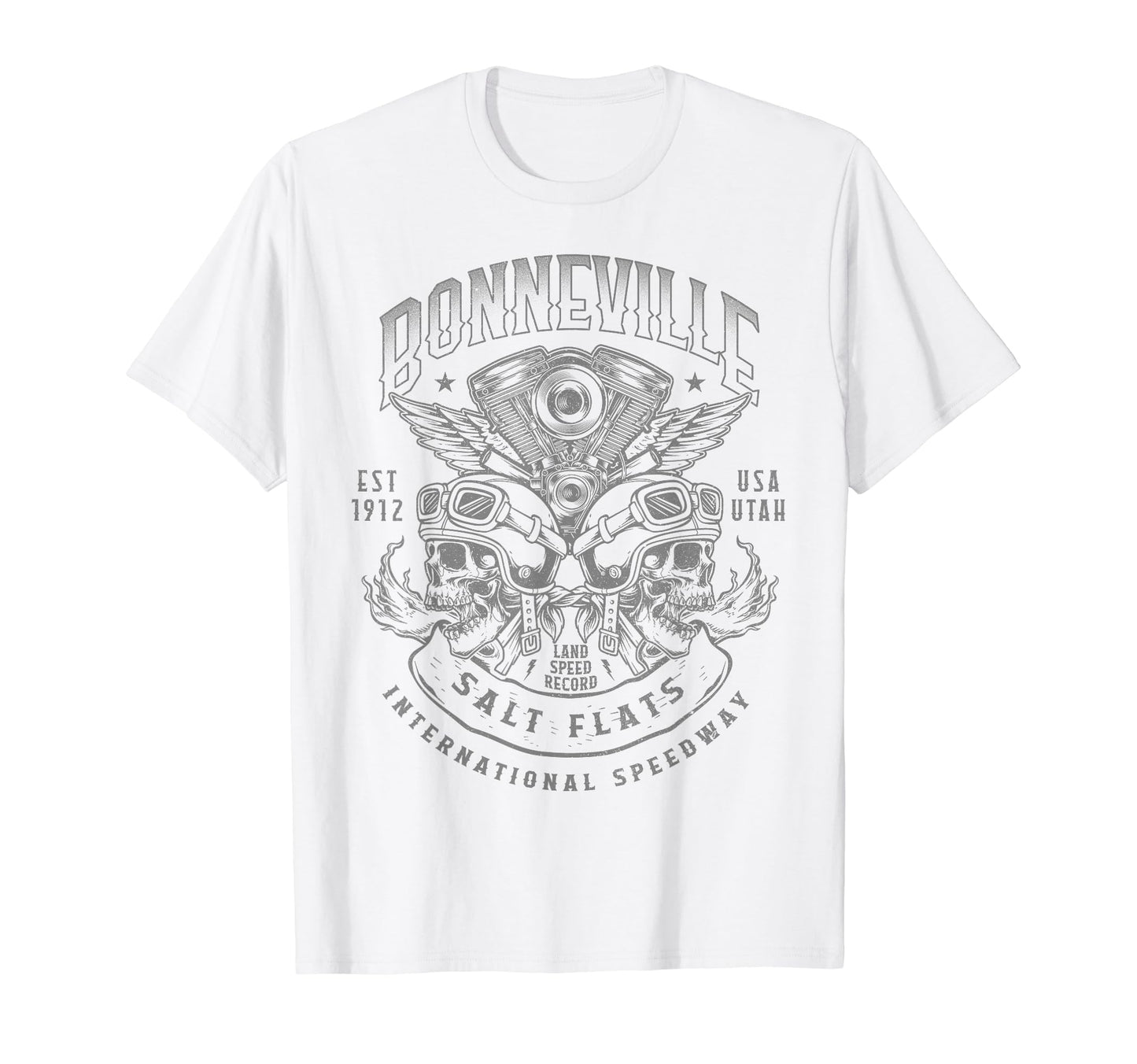 Bonneville Salt Flats Motorcycle T-Shirt - Custom Art Print for Adults - T-Shirt, Sweatshirt, Hoodie