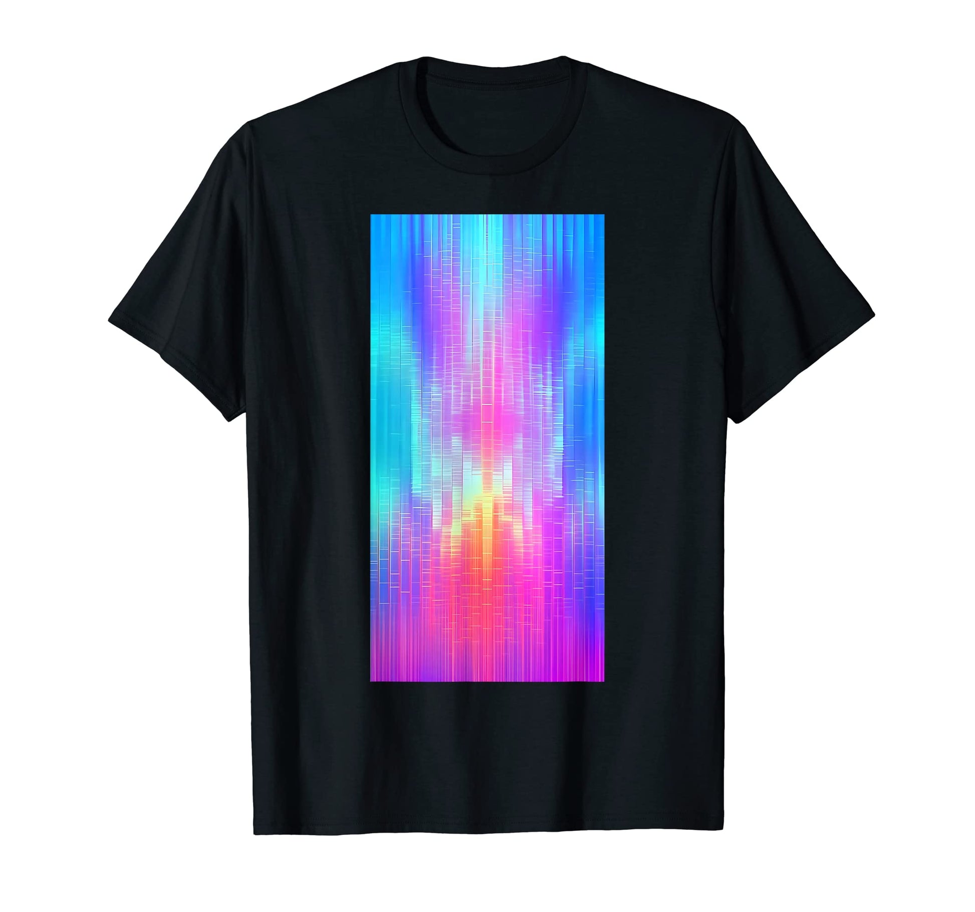 Colorful Vaporwave Pattern Aesthetic T-Shirt - Unique Graphic Unisex - T-Shirt, Sweatshirt, Hoodie