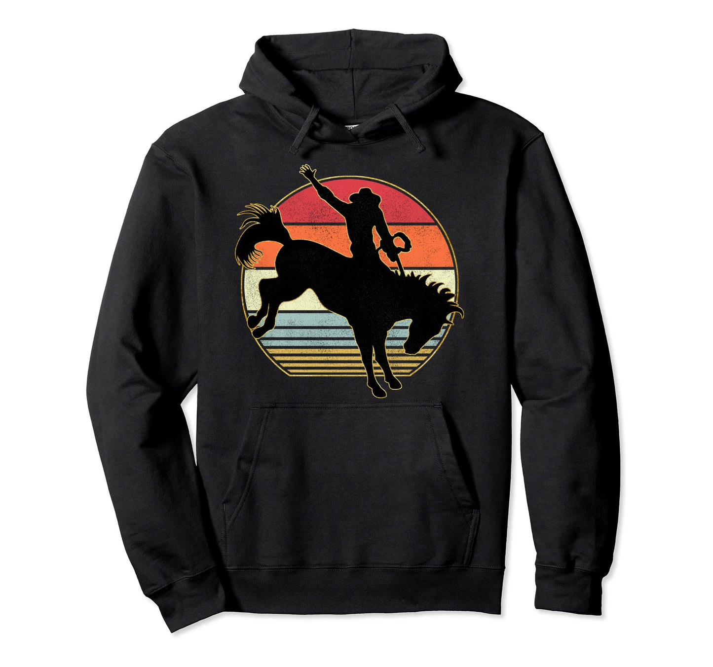 Horse Riding Cowboy Western Gift Hoodie - Minimalist Print for Adults - T-Shirt, Sweatshirt, Hoodie