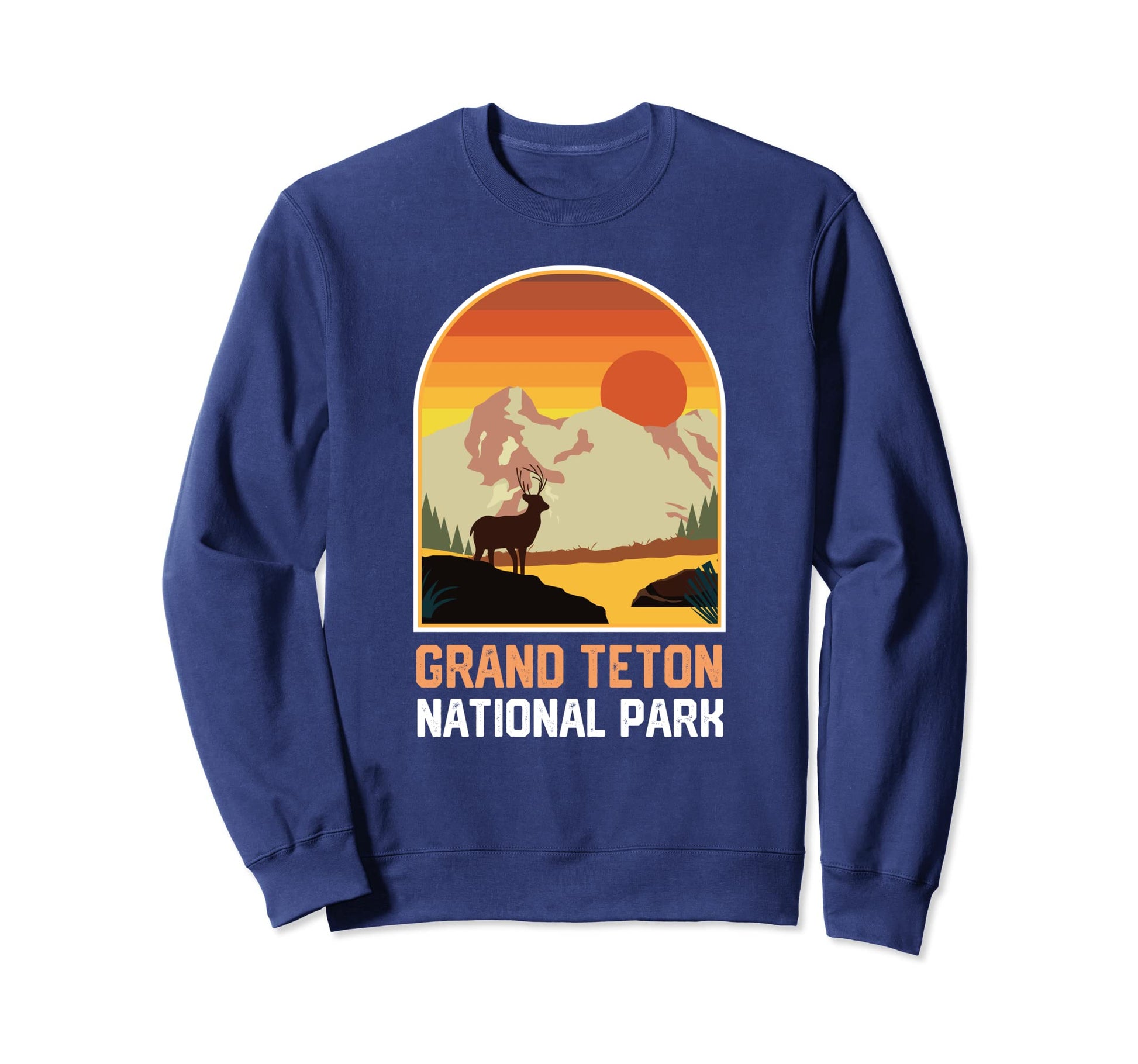 Grand Teton National Park Sunset Sweatshirt - Unique Graphic Men Women - T-Shirt, Sweatshirt, Hoodie