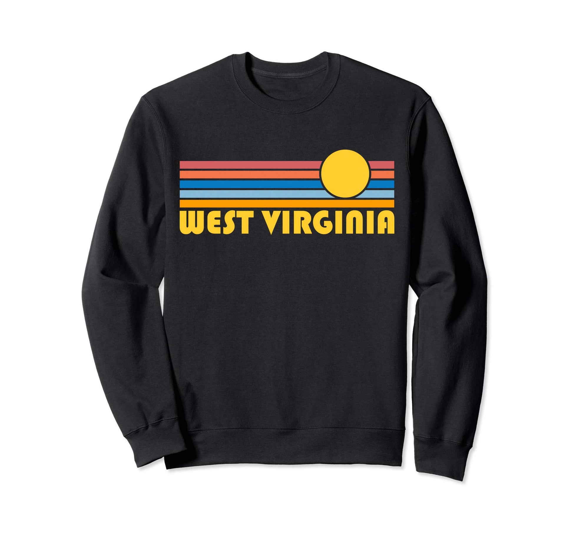 West Virginia Sunset West Virginia Sweatshirt - Minimalist Print Unisex - T-Shirt, Sweatshirt, Hoodie