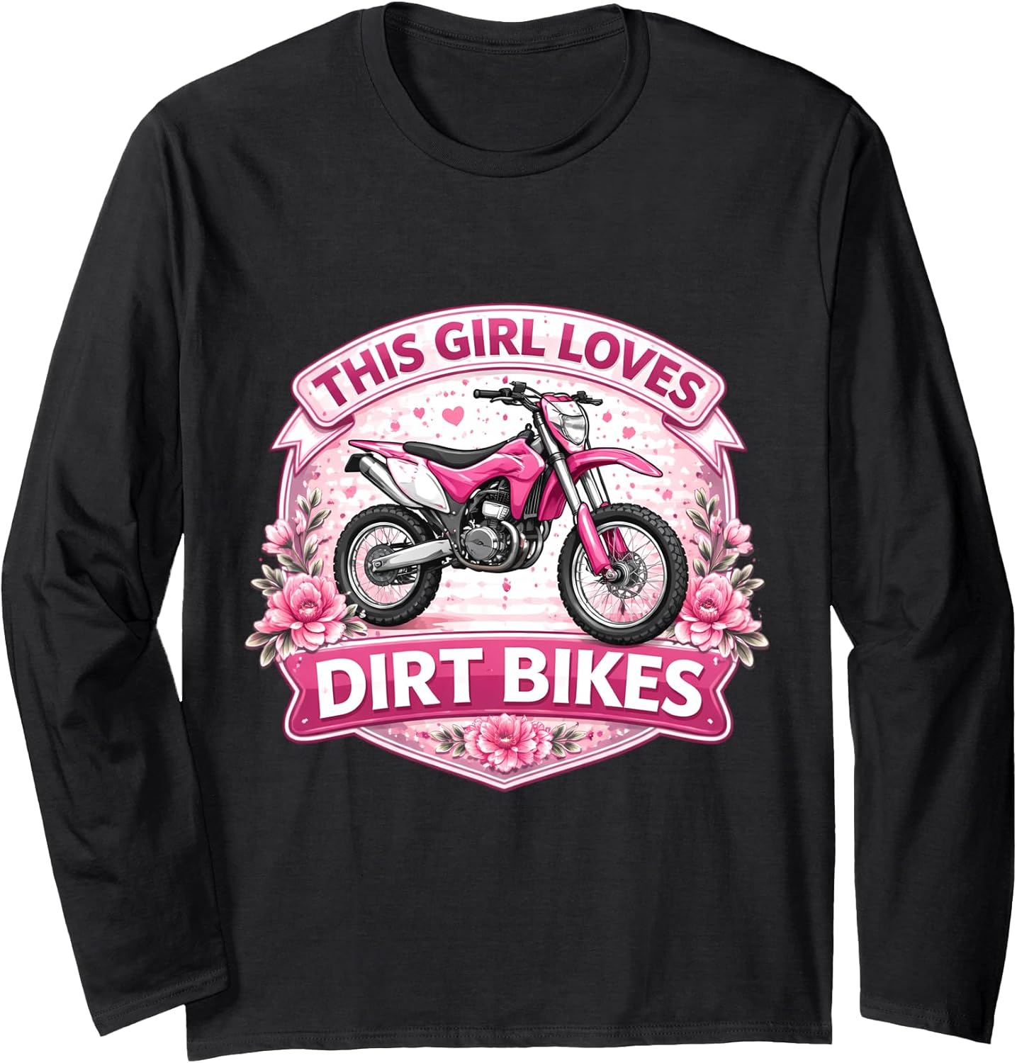 This Girl Loves Dirt Bikes Motocross Rider Merch - Adult & Kids T-Shirts, Sweatshirts & Hoodies apparel design preview 1