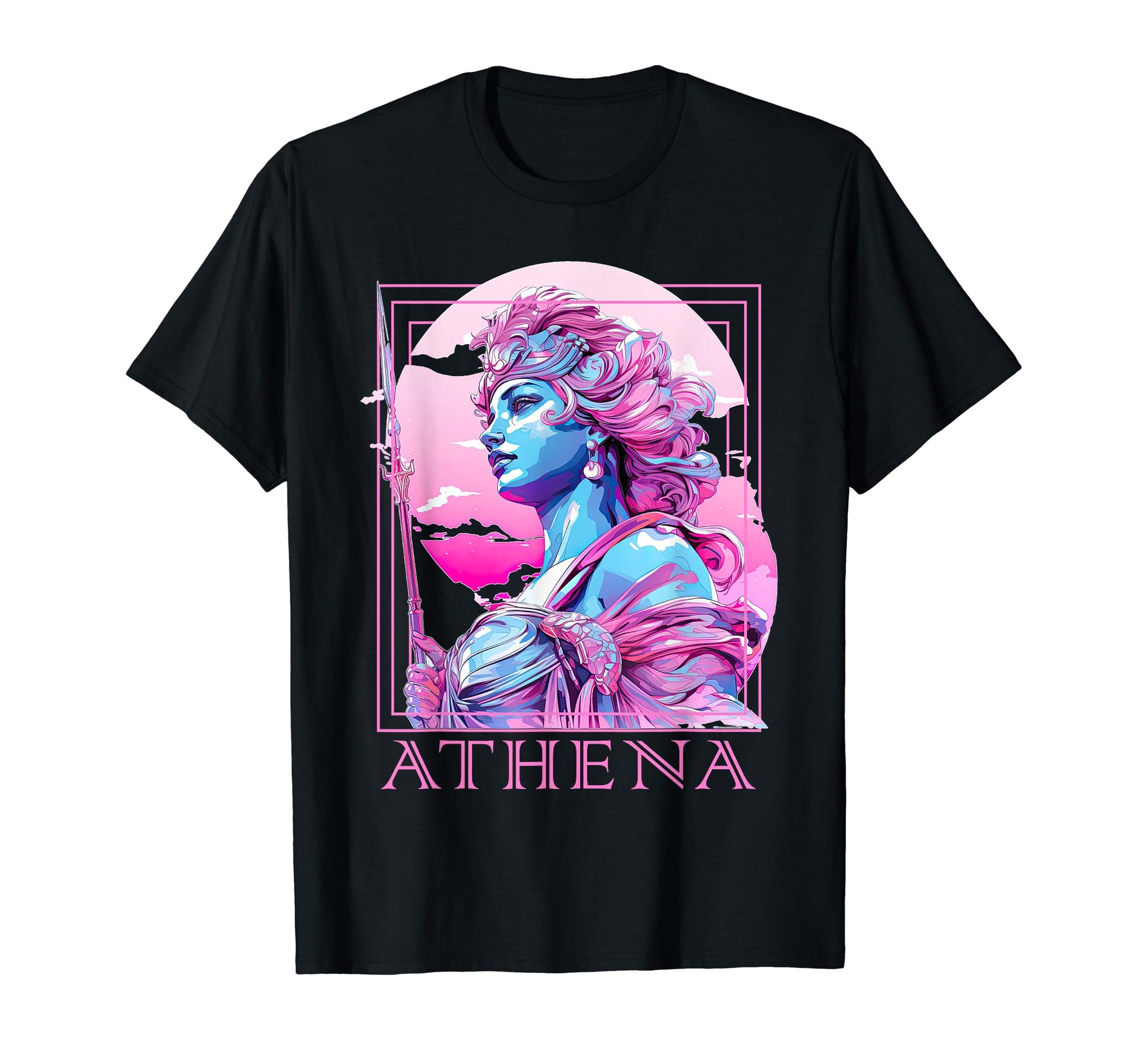 Athena Greek Goddess Statue T-Shirt - Fun Novelty Design for Adults - T-Shirt, Sweatshirt, Hoodie