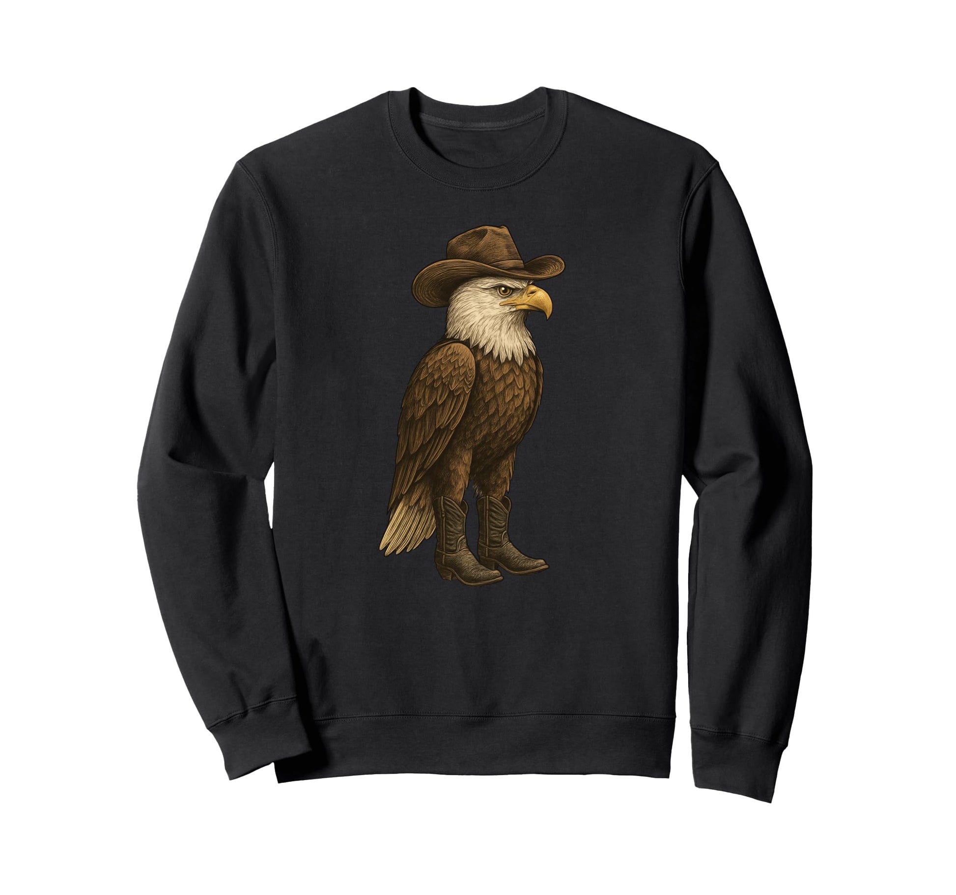 Eagle Cowboy Cowgirl Square Dance Sweatshirt - Minimalist Print Unisex - T-Shirt, Sweatshirt, Hoodie