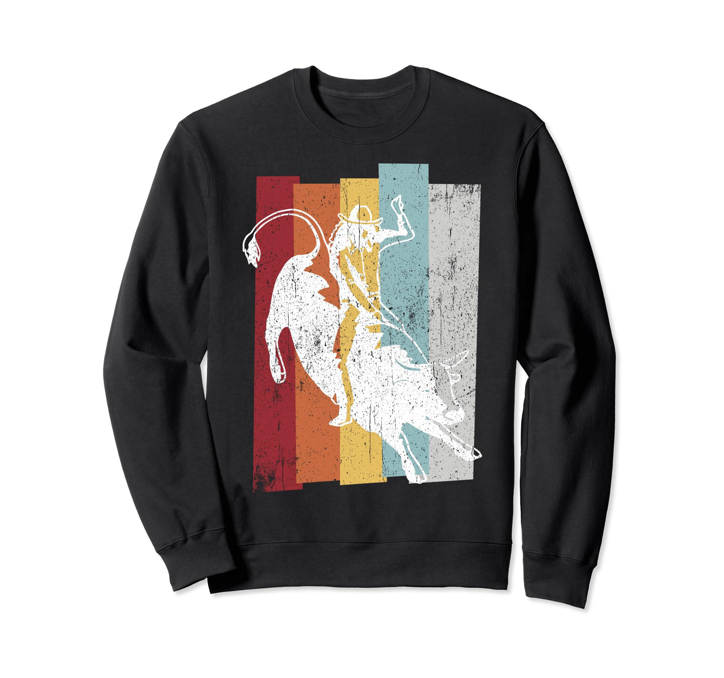 Bull Riding Cowboy Texas Sweatshirt - Casual Everyday Wear for Adults - T-Shirt, Sweatshirt, Hoodie