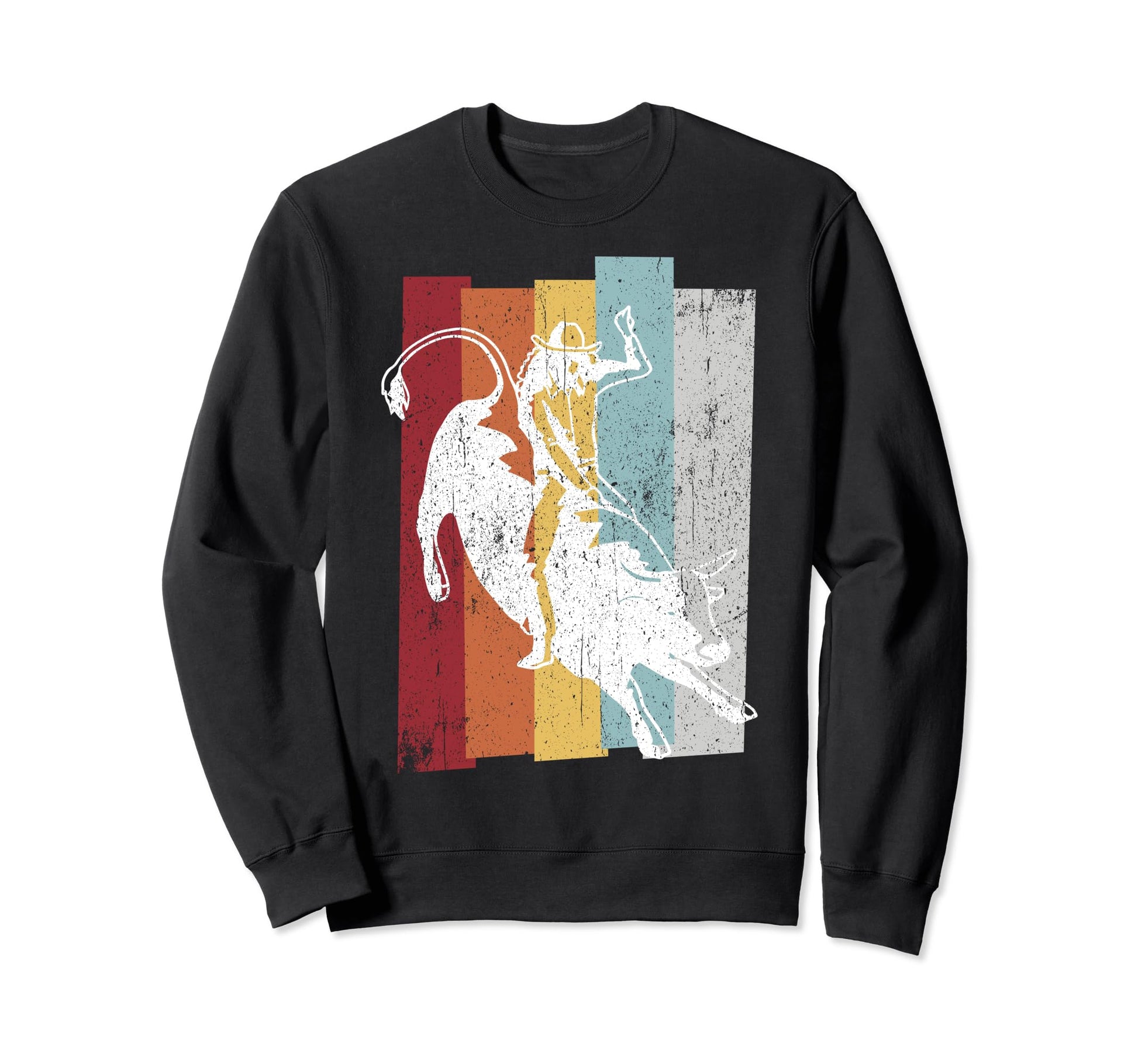 Bull Riding Cowboy Texas Sweatshirt - Casual Everyday Wear for Adults - T-Shirt, Sweatshirt, Hoodie