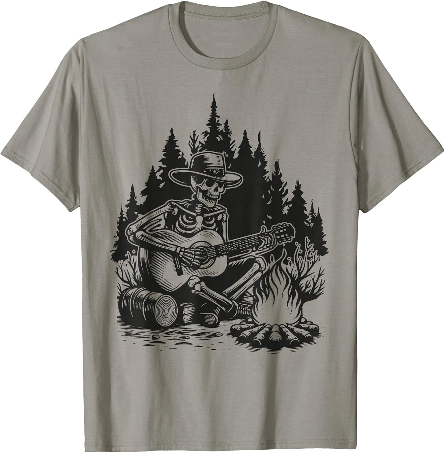 Vintage Skeleton Campfire Merch Co - Adult & Kids T-Shirts, Sweatshirts & Hoodies apparel design preview 1