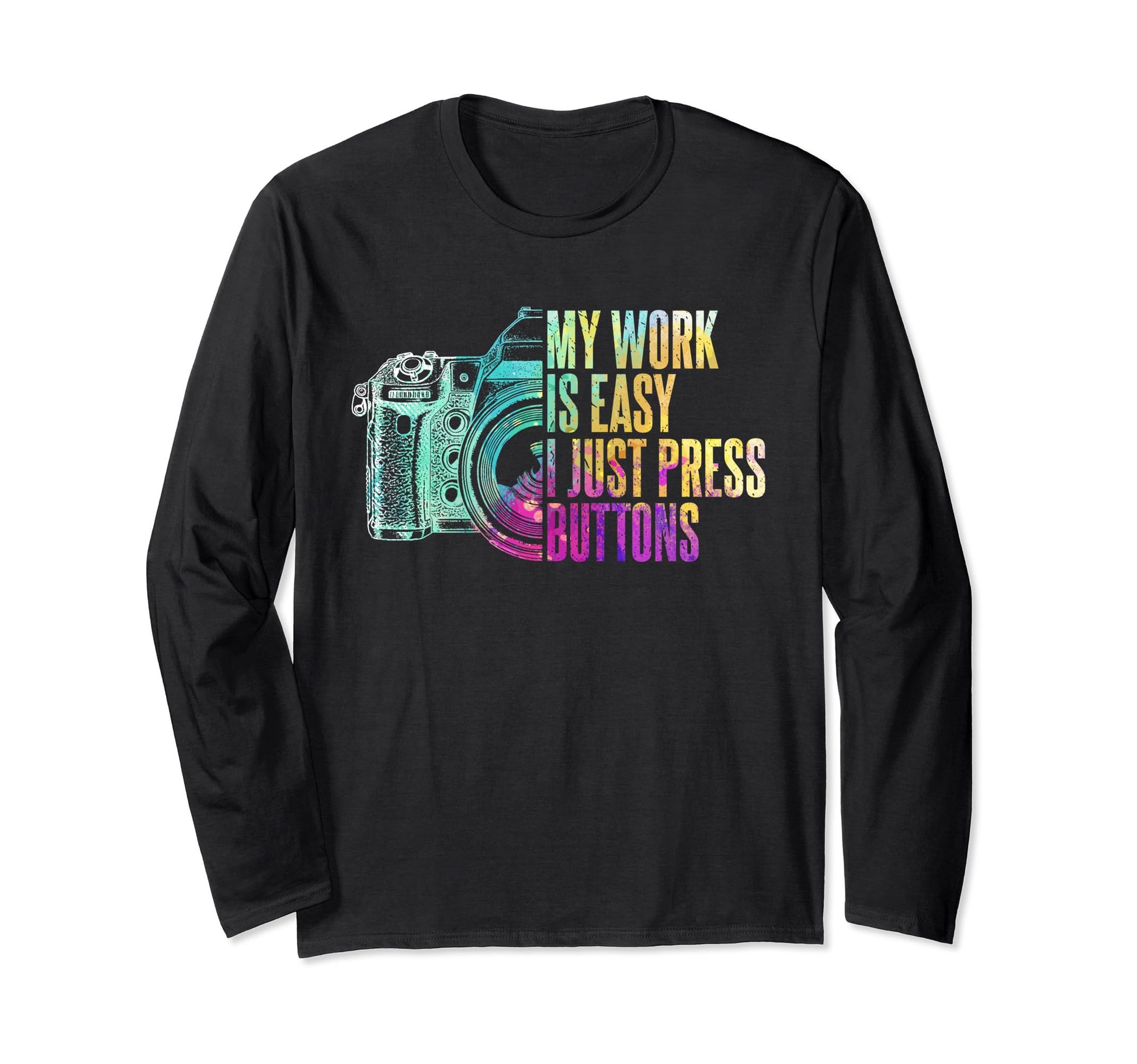 Funny Photographer Camera Hoodie - Unique Graphic Men Women - T-Shirt, Sweatshirt, Hoodie