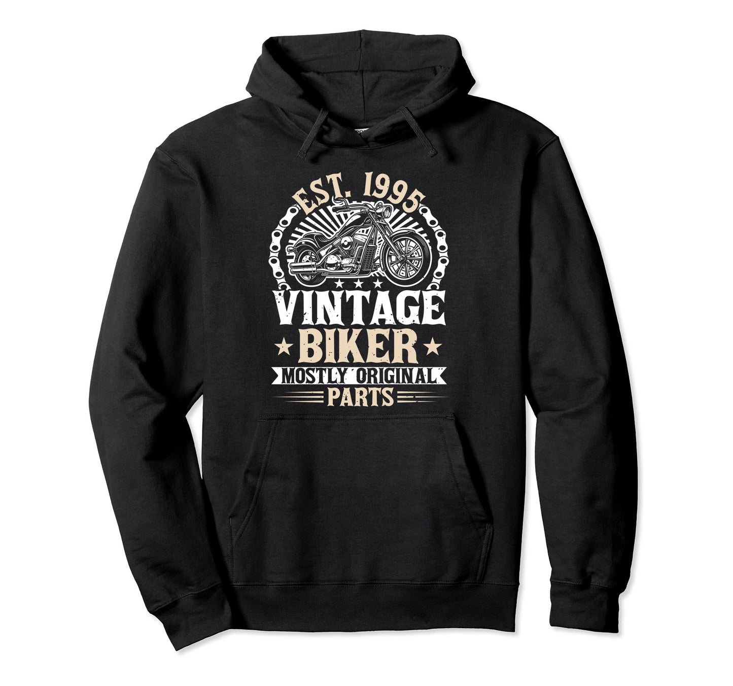 Motorcycle Biker Birthday Born 1995 Hoodie - Custom Art Print Men Women - T-Shirt, Sweatshirt, Hoodie