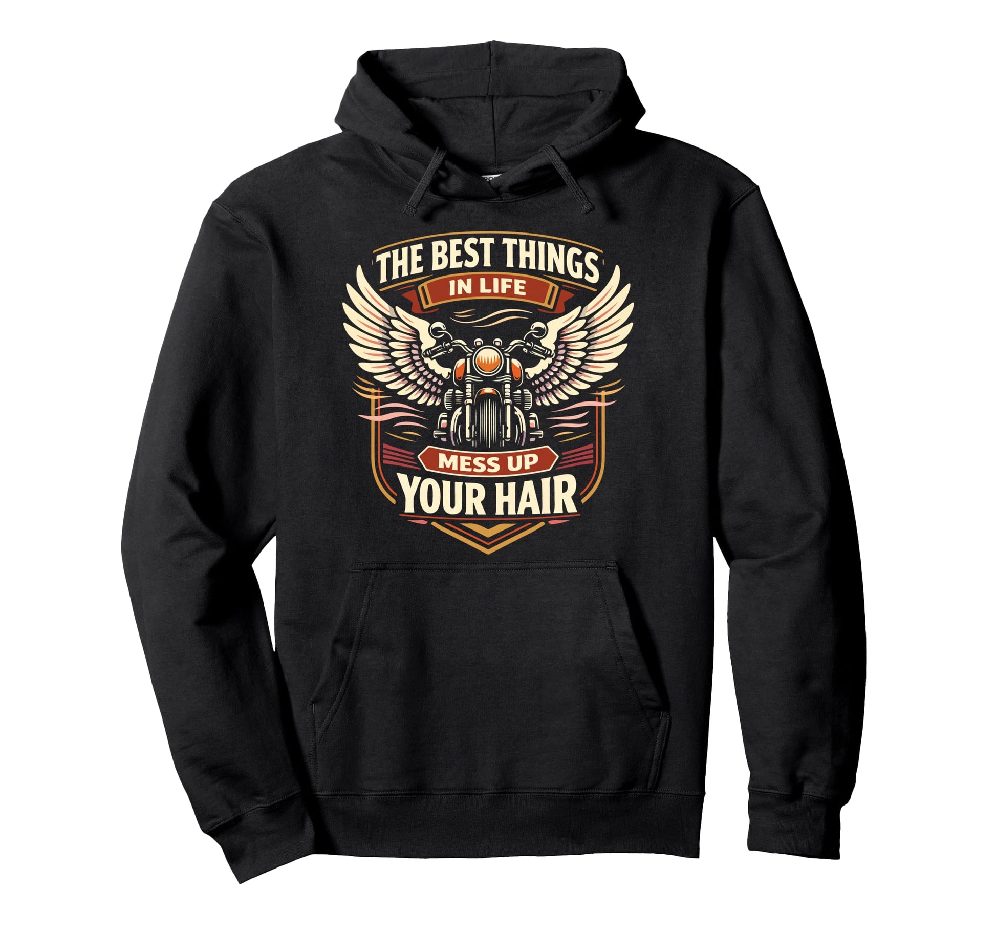 Motorcycle Biker Best Things Hoodie - Fun Novelty Design Men Women - T-Shirt, Sweatshirt, Hoodie