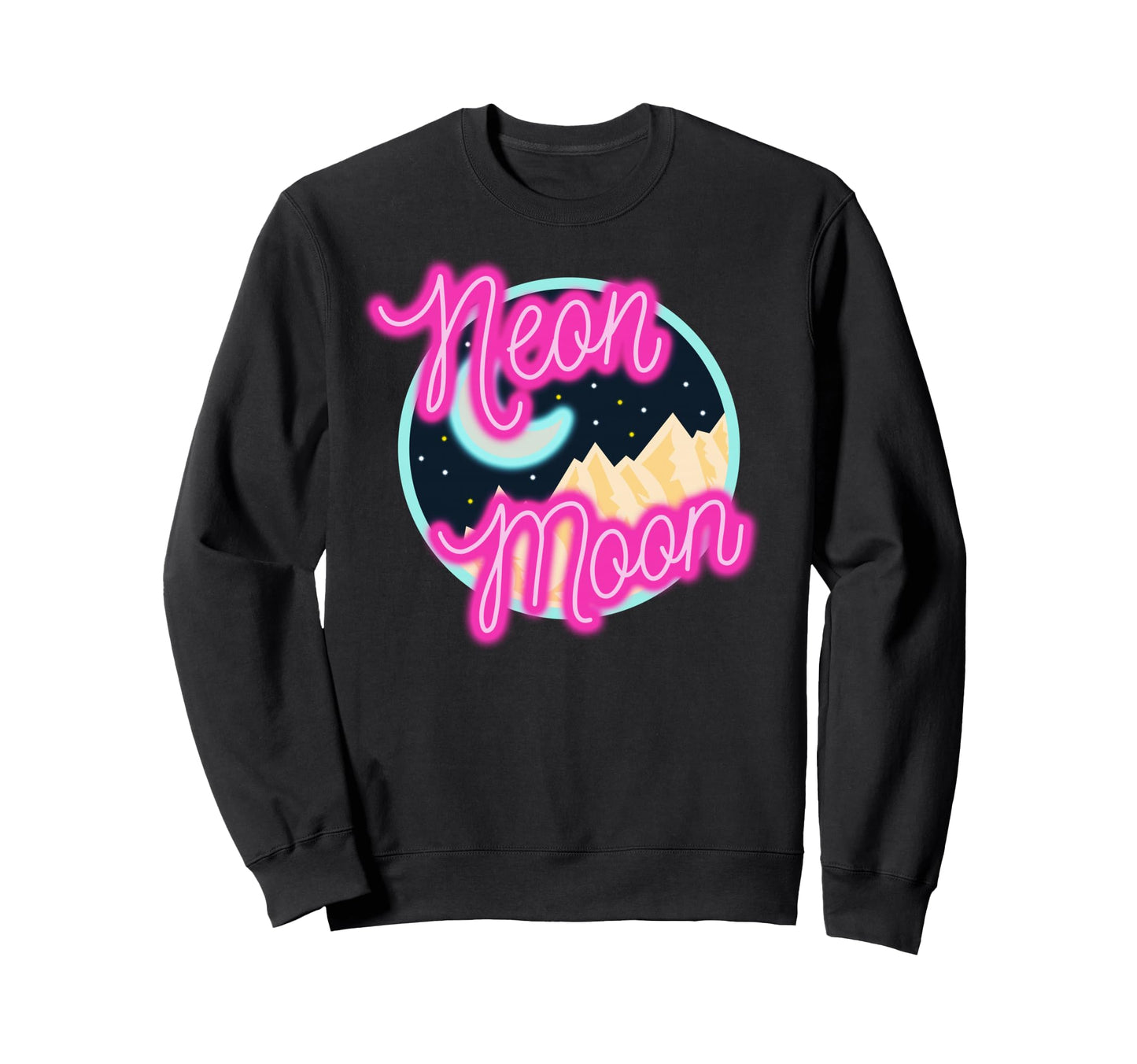 Neon Moon Western 80S 90S Country Sweatshirt - Trendy Graphic Unisex - T-Shirt, Sweatshirt, Hoodie
