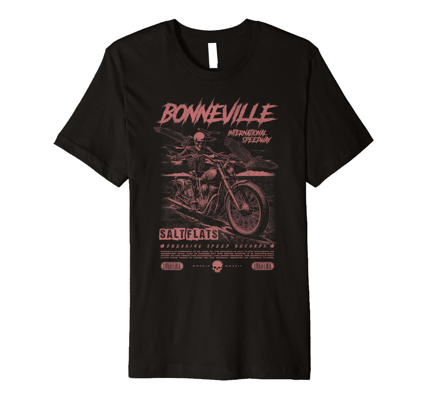 Bonneville Salt Flats Motorcycle Racing T-Shirt - Streetwear Style Unisex - T-Shirt, Sweatshirt, Hoodie