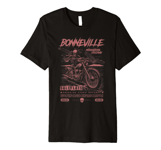 Bonneville Salt Flats Motorcycle Racing T-Shirt - Streetwear Style Unisex - T-Shirt, Sweatshirt, Hoodie