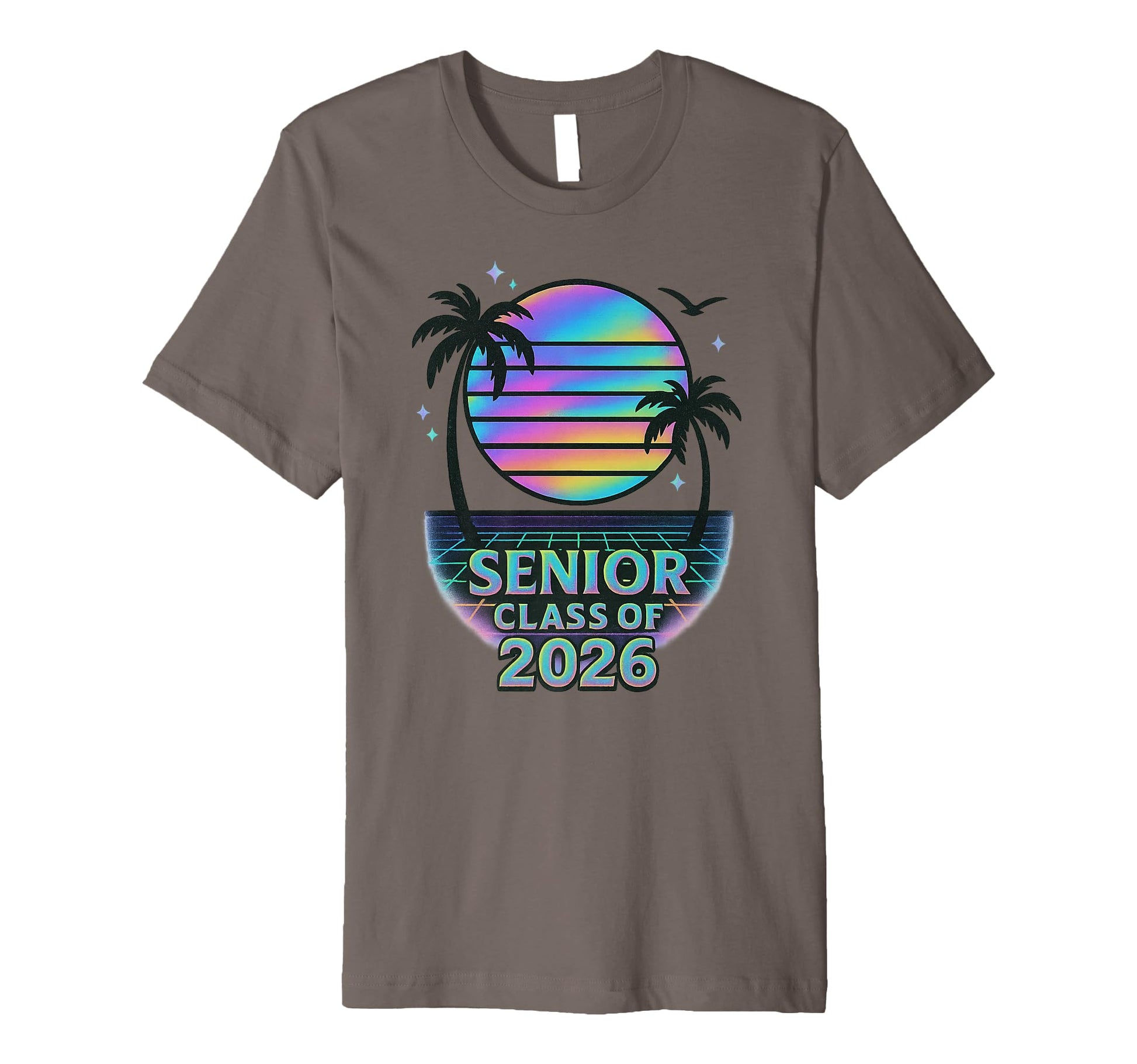 Senior Class 2026 Sunset Vaporwave T-Shirt - Fun Novelty Design for Adults - T-Shirt, Sweatshirt, Hoodie