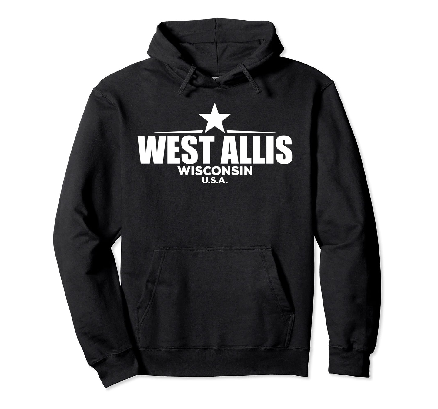 West Allis Wisconsin Hoodie - Graphic Print for Adults - T-Shirt, Sweatshirt, Hoodie