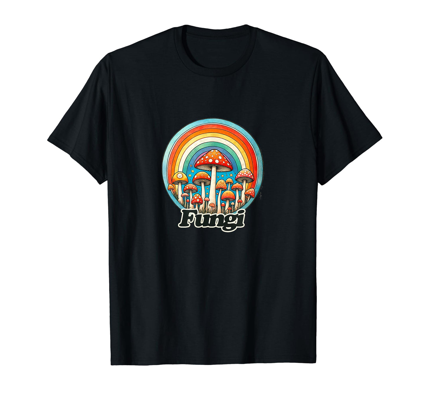 Fungi Fun Mushrooms Are Rainbow T-Shirt - Unique Graphic Men Women - T-Shirt, Sweatshirt, Hoodie