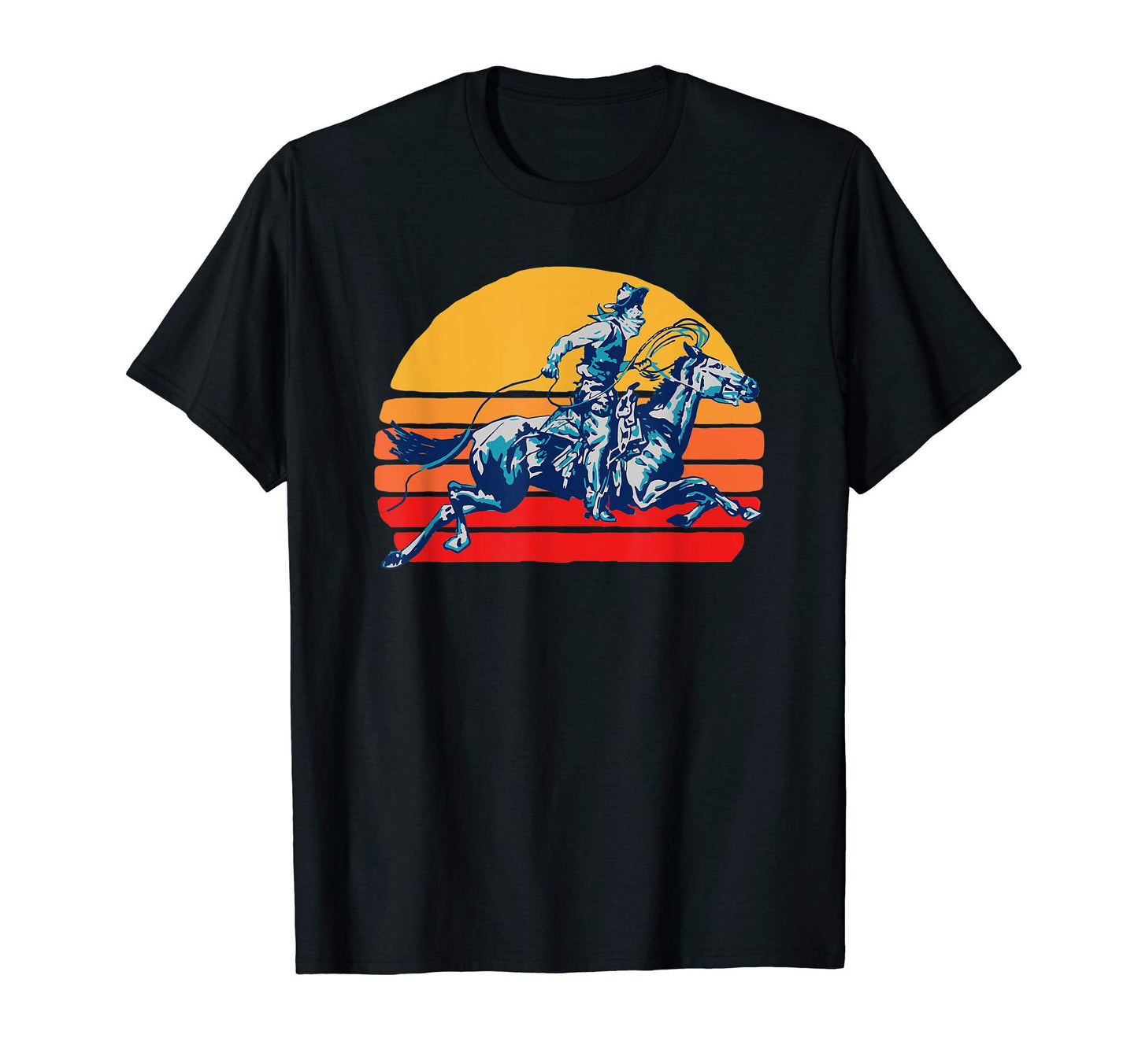 Roping Cowboy T-Shirt - Graphic Print Men Women - T-Shirt, Sweatshirt, Hoodie