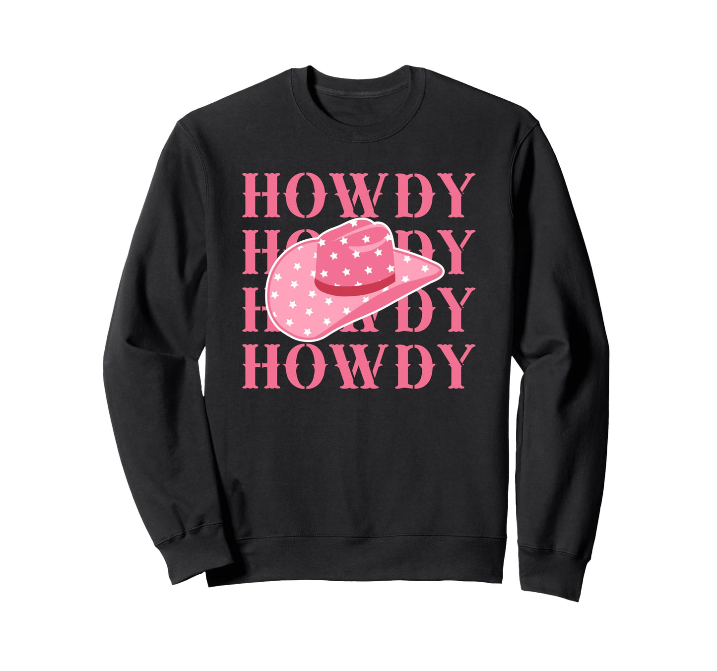 Rodeo White Howdy Western Cowboy Sweatshirt - Casual Everyday Wear Unisex - T-Shirt, Sweatshirt, Hoodie