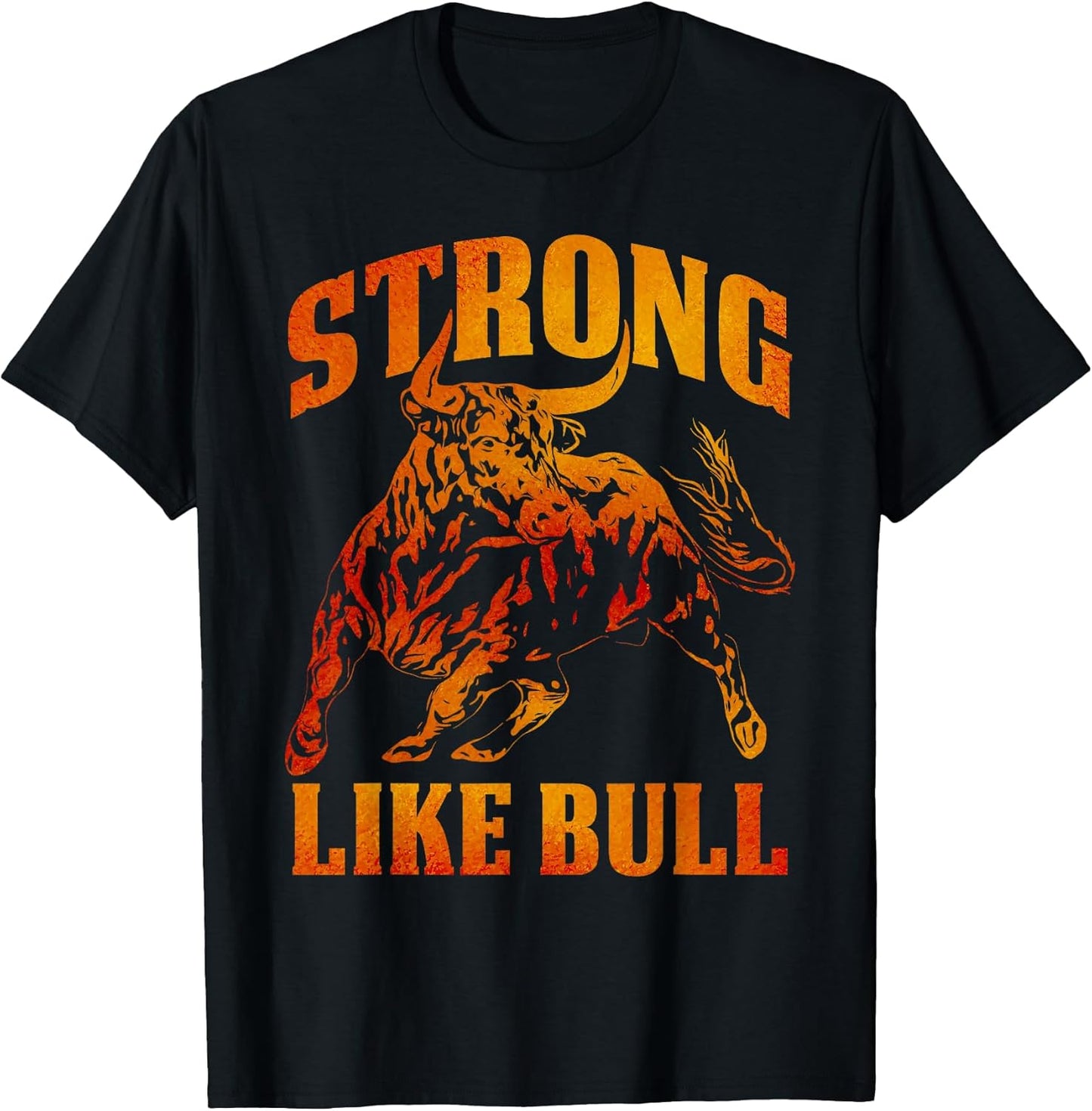Strong Like A Bull Powerlifting Bodybuilding - Adult & Kids T-Shirts, Sweatshirts & Hoodies apparel design preview 1