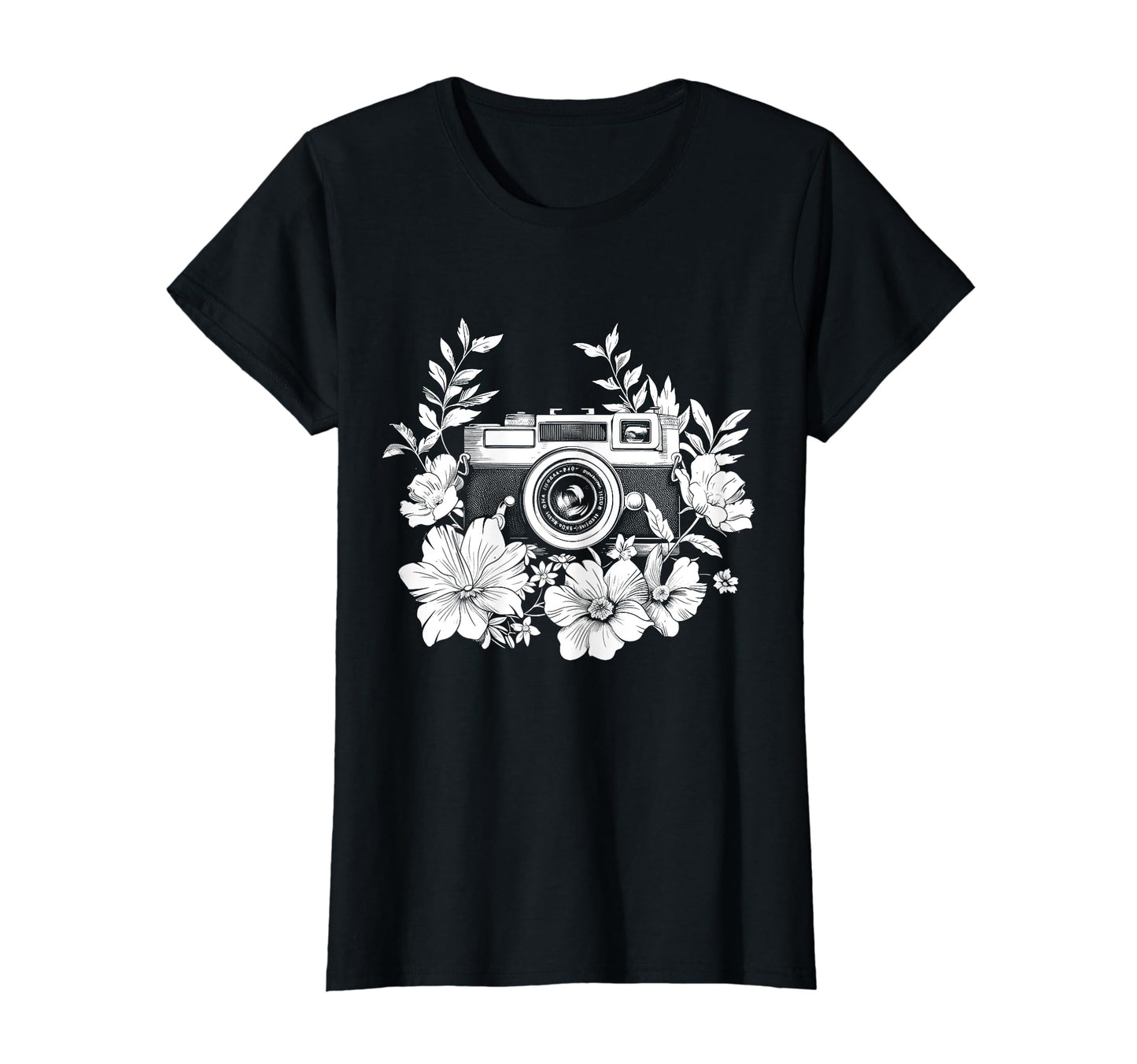 Photographer Camera Flowers Photography T-Shirt - Aesthetic Graphic Unisex - T-Shirt, Sweatshirt, Hoodie