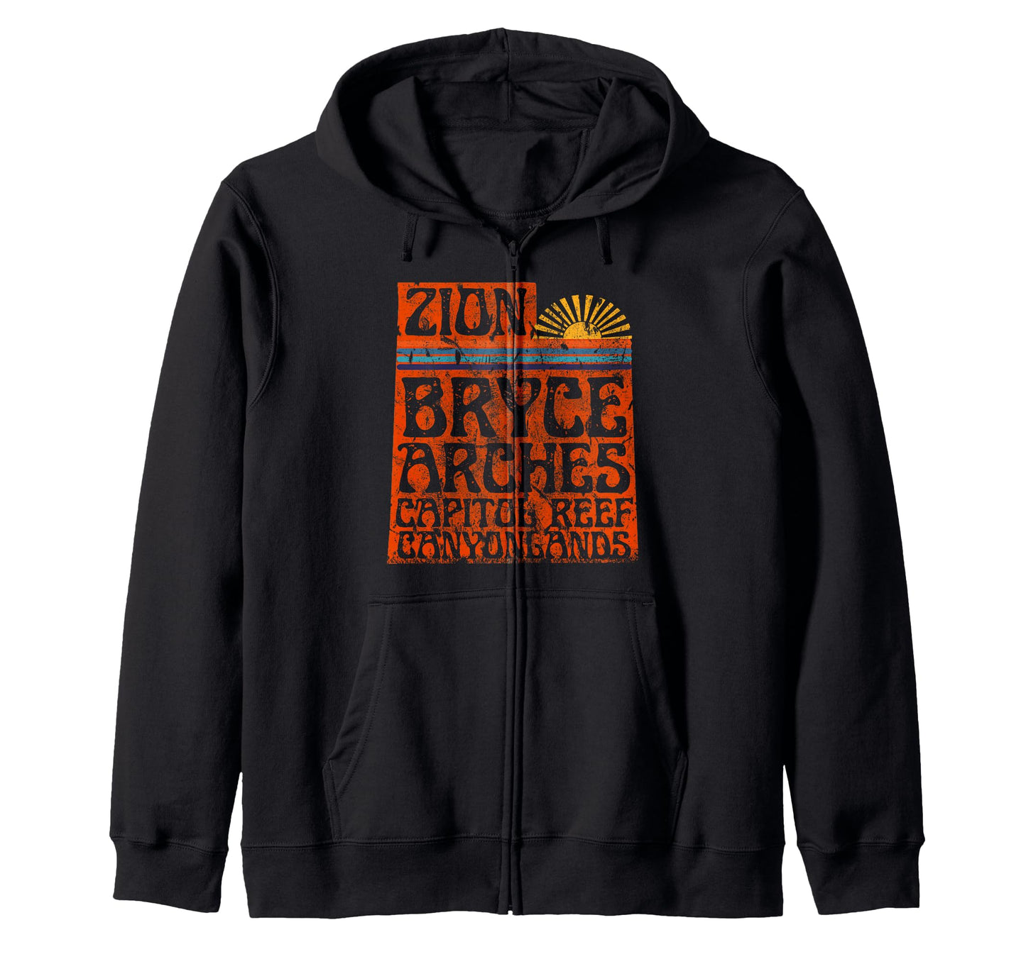 Zion National Park Utah Usa Outdoor Hoodie - Graphic Print Unisex - T-Shirt, Sweatshirt, Hoodie