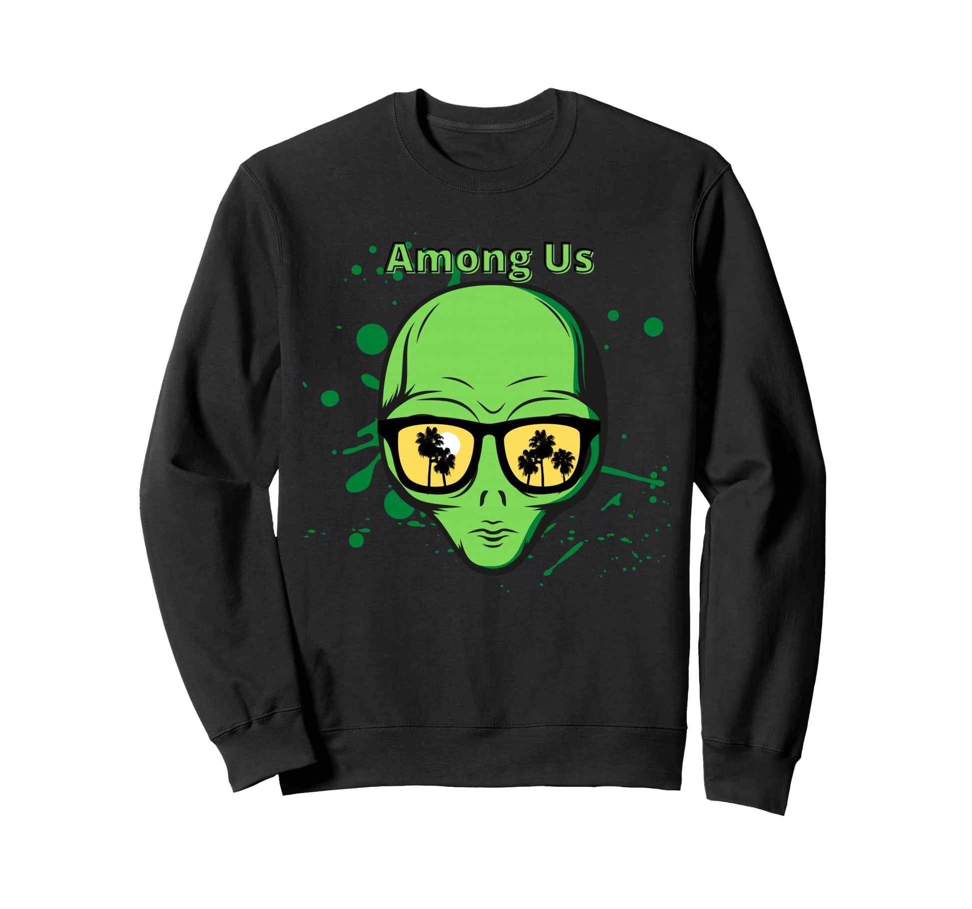 Alien Aesthetic Sunglasses Sweatshirt - Aesthetic Graphic for Adults - T-Shirt, Sweatshirt, Hoodie