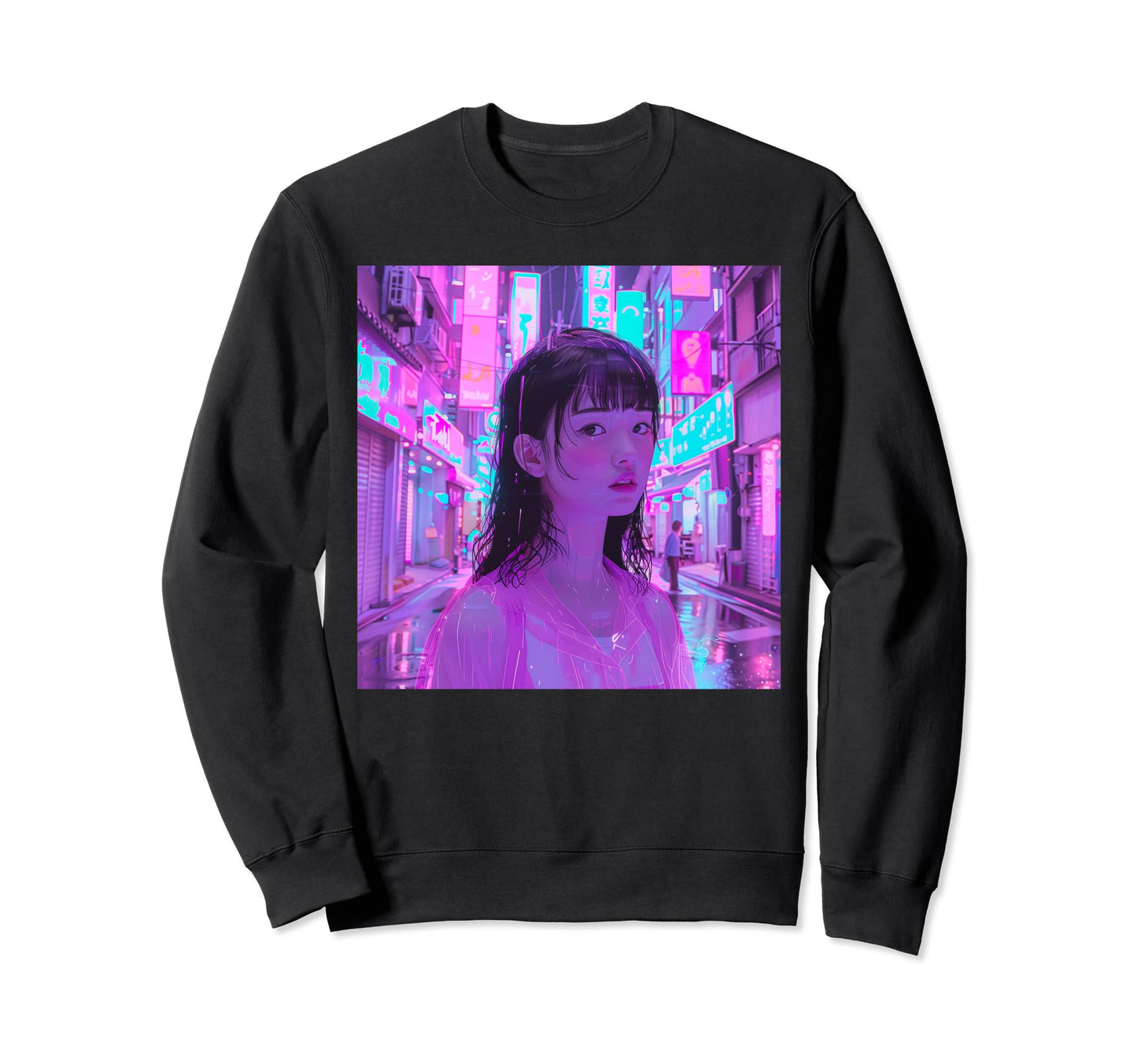 Aesthetic Vaporwave Japanese Sweatshirt - Streetwear Style Men Women - T-Shirt, Sweatshirt, Hoodie