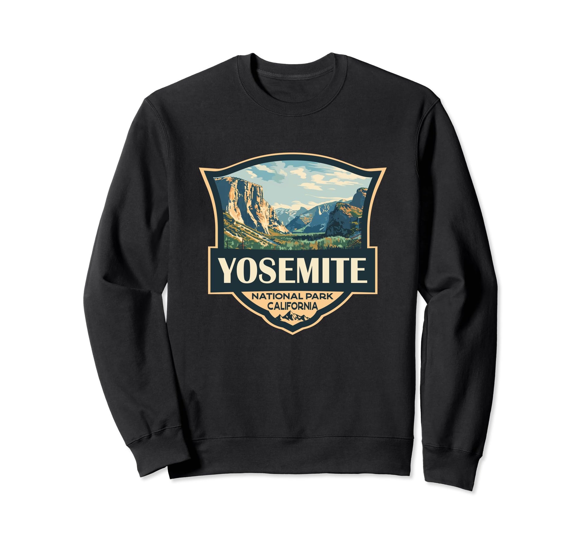Yosemite National Park Illustration Sweatshirt - Novelty Apparel Men Women - T-Shirt, Sweatshirt, Hoodie