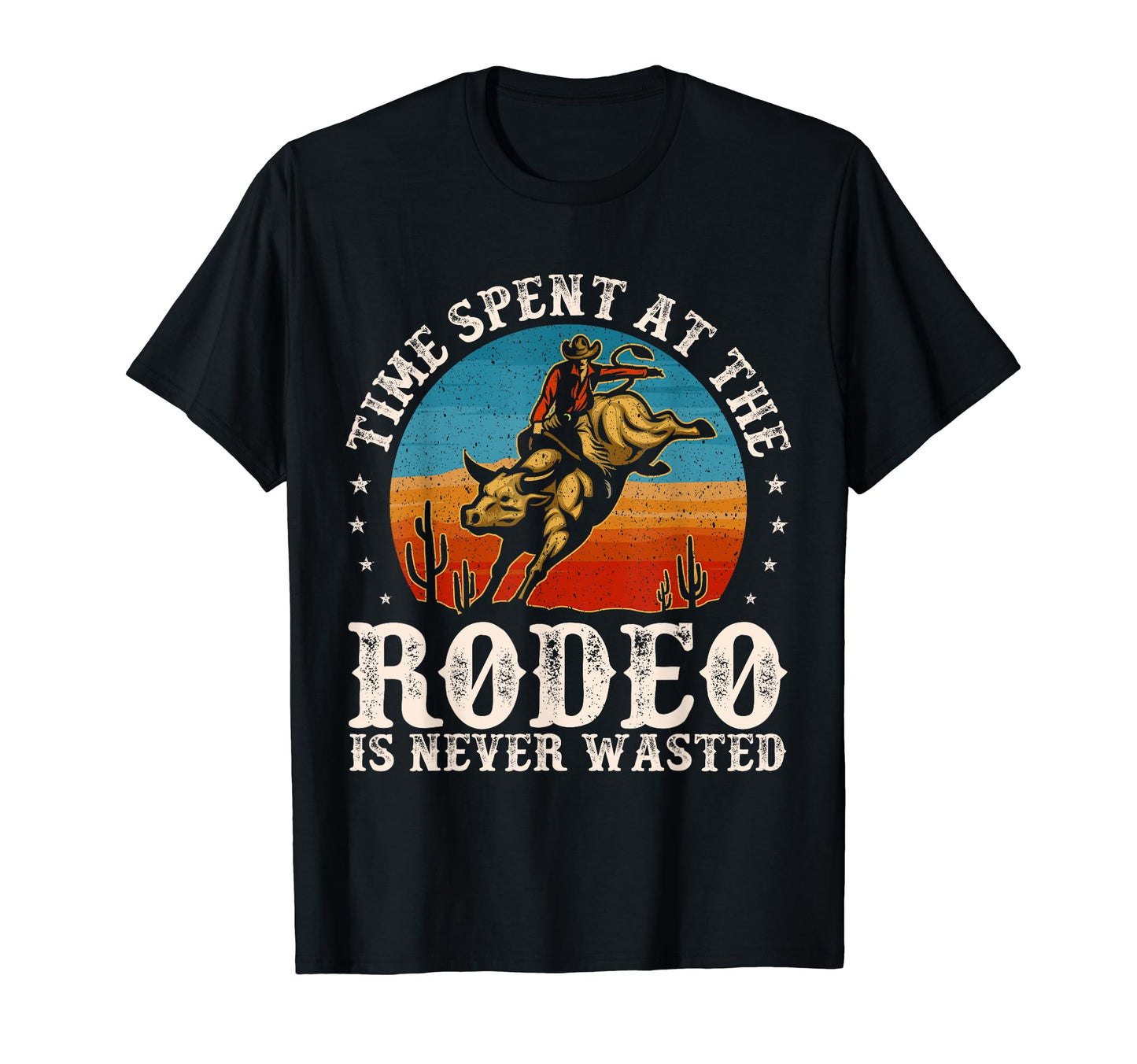 Time Spent Rodeo Bull Riding T-Shirt - Casual Everyday Wear Men Women - T-Shirt, Sweatshirt, Hoodie