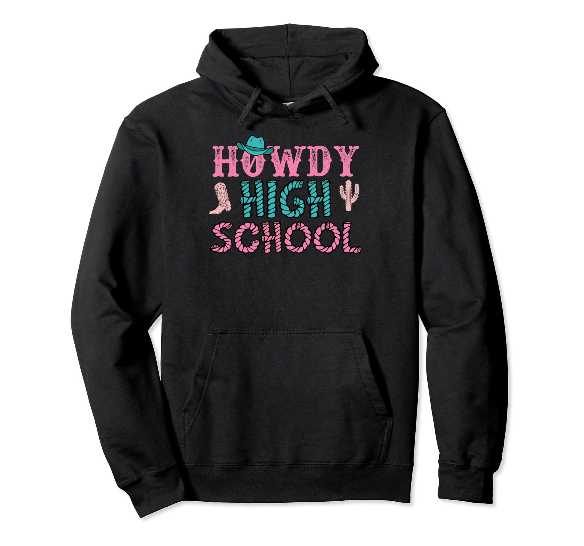 Howdy High School Teacher Rodeo Hoodie - Minimalist Print for Adults - T-Shirt, Sweatshirt, Hoodie