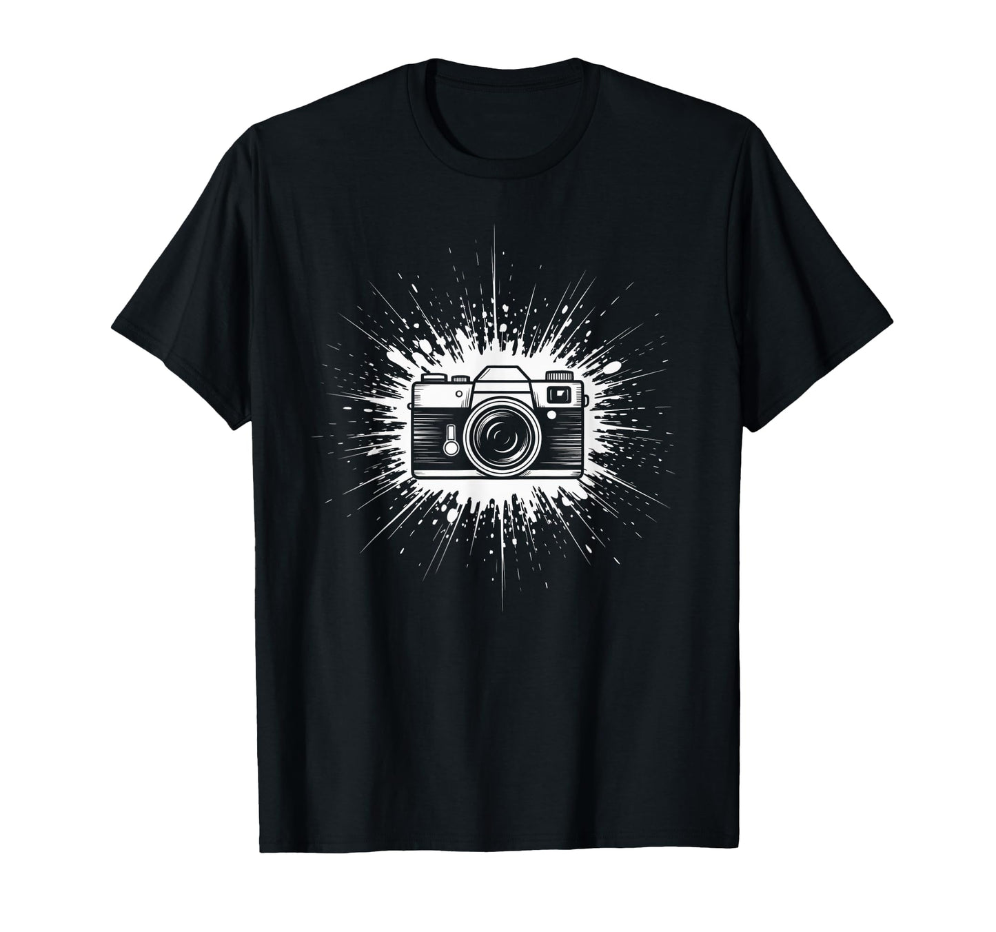 Camera Photo Photography Flash Lens T-Shirt - Minimalist Print Men Women - T-Shirt, Sweatshirt, Hoodie