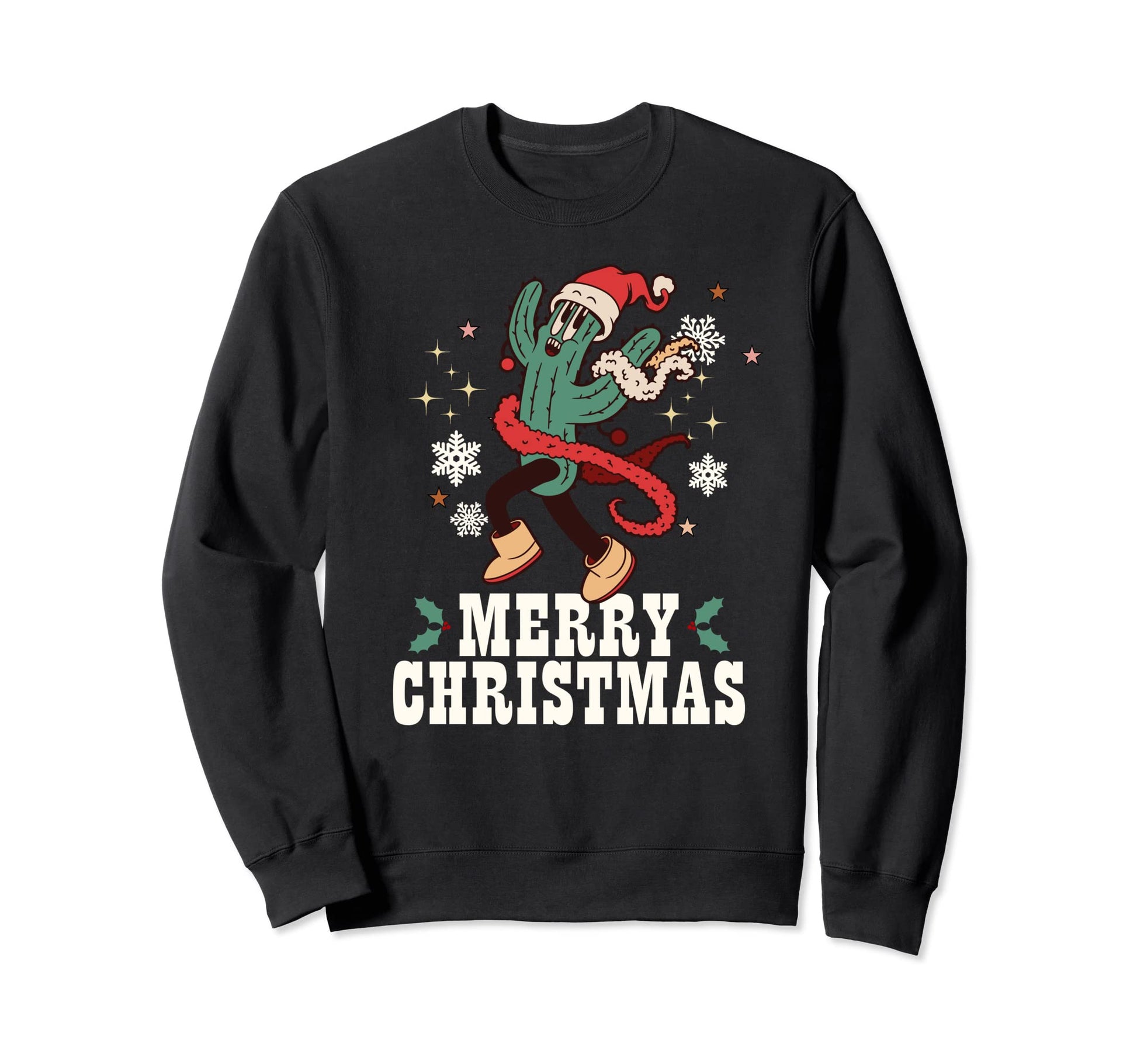 Merry Cactus Western Sweatshirt - Streetwear Style Men Women - T-Shirt, Sweatshirt, Hoodie