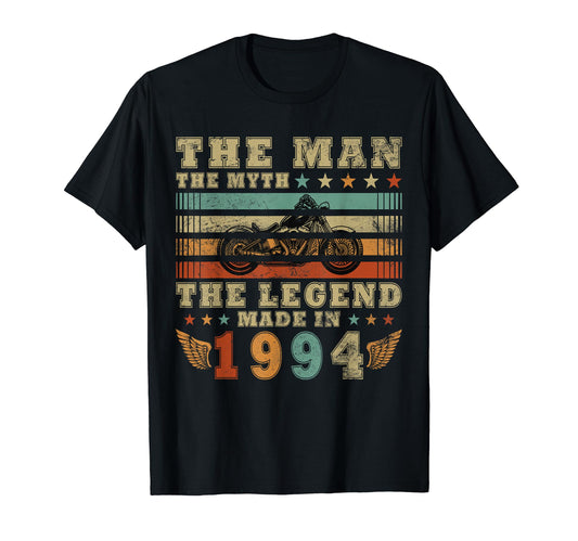 30 Years Biker 1994 Motorcycle T-Shirt - Aesthetic Graphic Unisex - T-Shirt, Sweatshirt, Hoodie