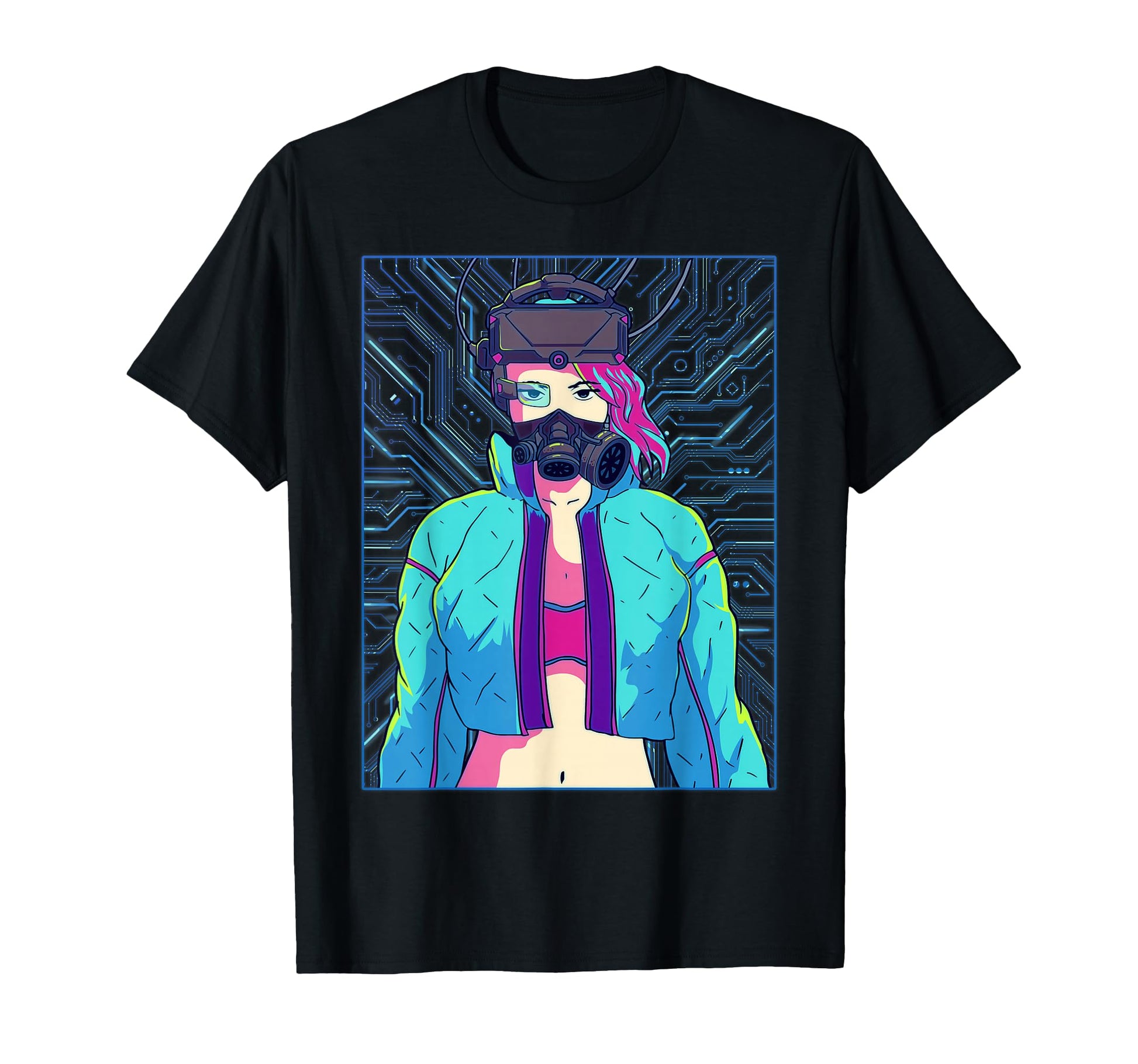Cyber Aesthetic Anime Futurism Vaporwave T-Shirt - Streetwear Style Unisex - T-Shirt, Sweatshirt, Hoodie
