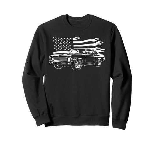 1969 69 Nova Ss Old School Sweatshirt - Minimalist Print for Adults - T-Shirt, Sweatshirt, Hoodie