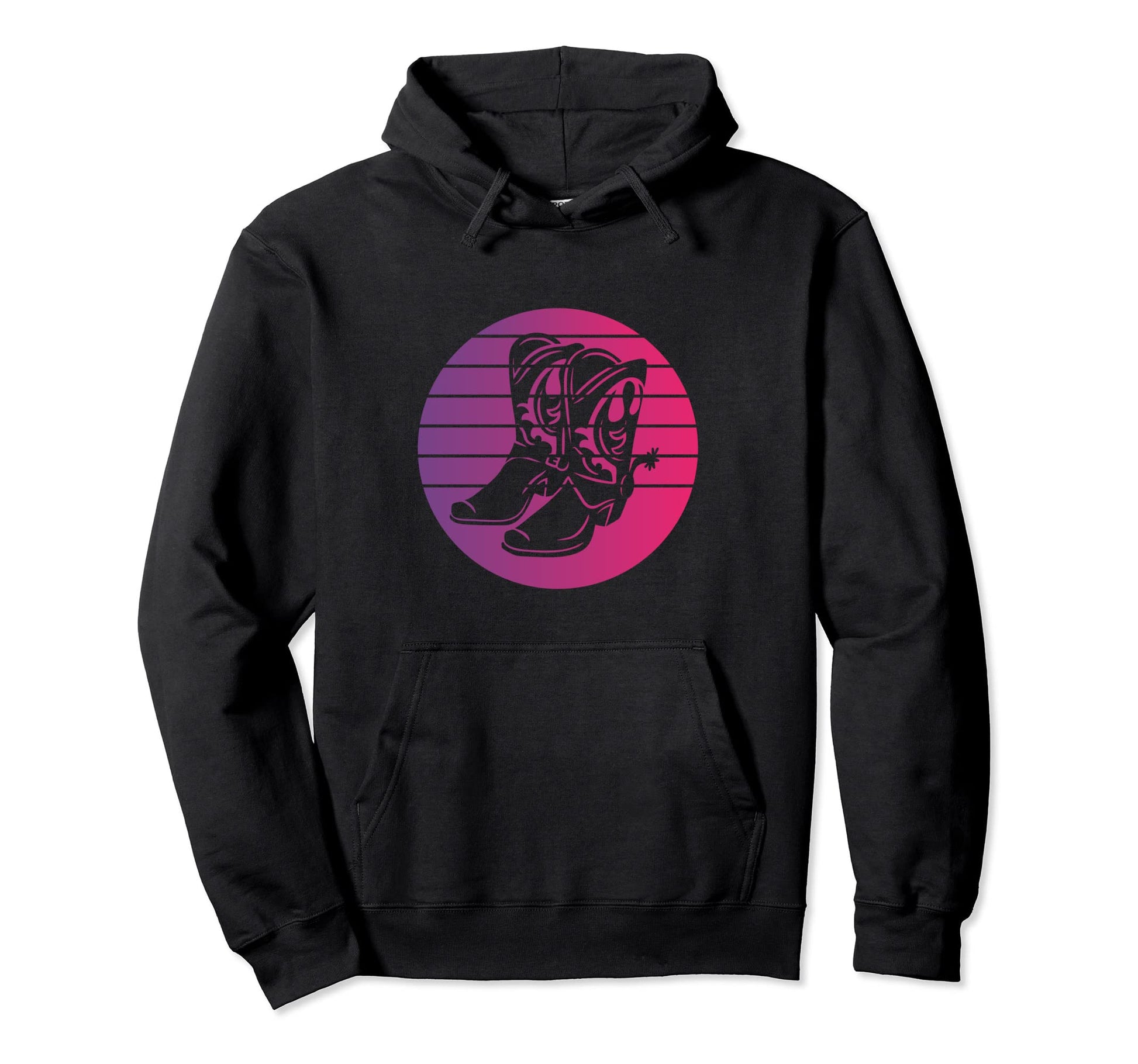 Cowboy Boots Hoodie - Casual Everyday Wear Men Women - T-Shirt, Sweatshirt, Hoodie