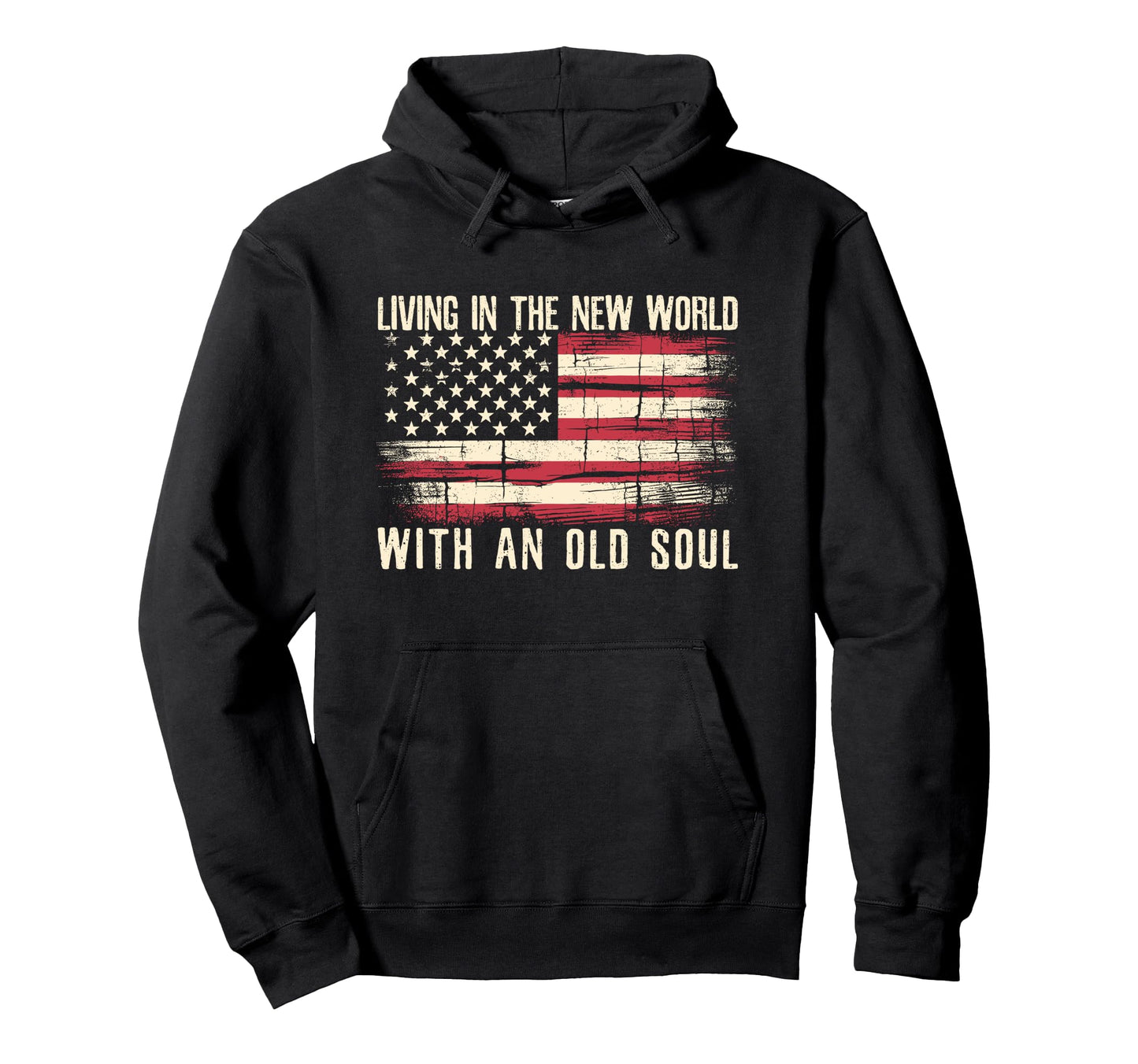 Living New World Old Soul Western Hoodie - Graphic Print Men Women - T-Shirt, Sweatshirt, Hoodie