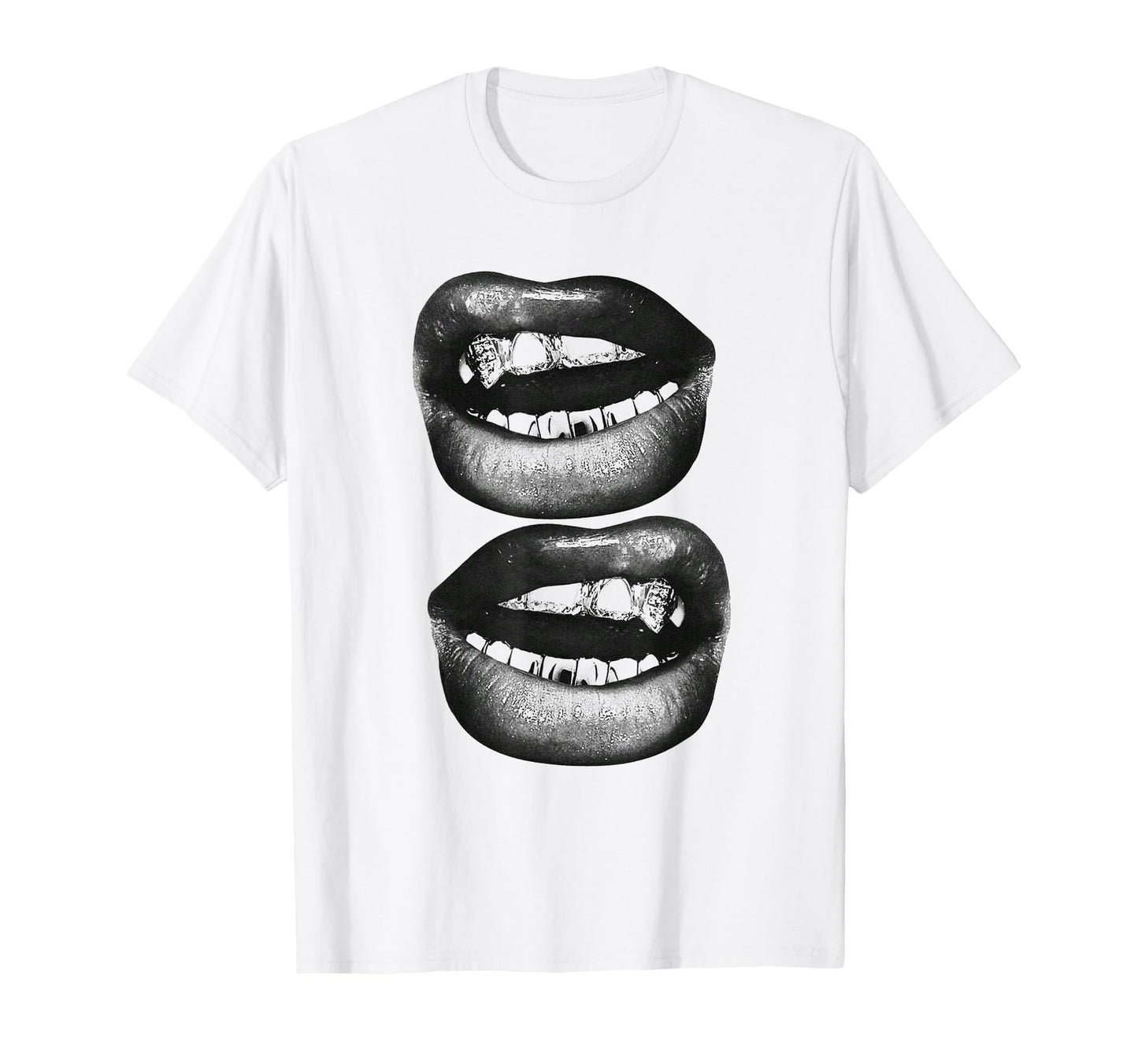 Edgy Y2K Lips Aesthetic Grunge Alt T-Shirt - Unique Graphic for Adults - T-Shirt, Sweatshirt, Hoodie