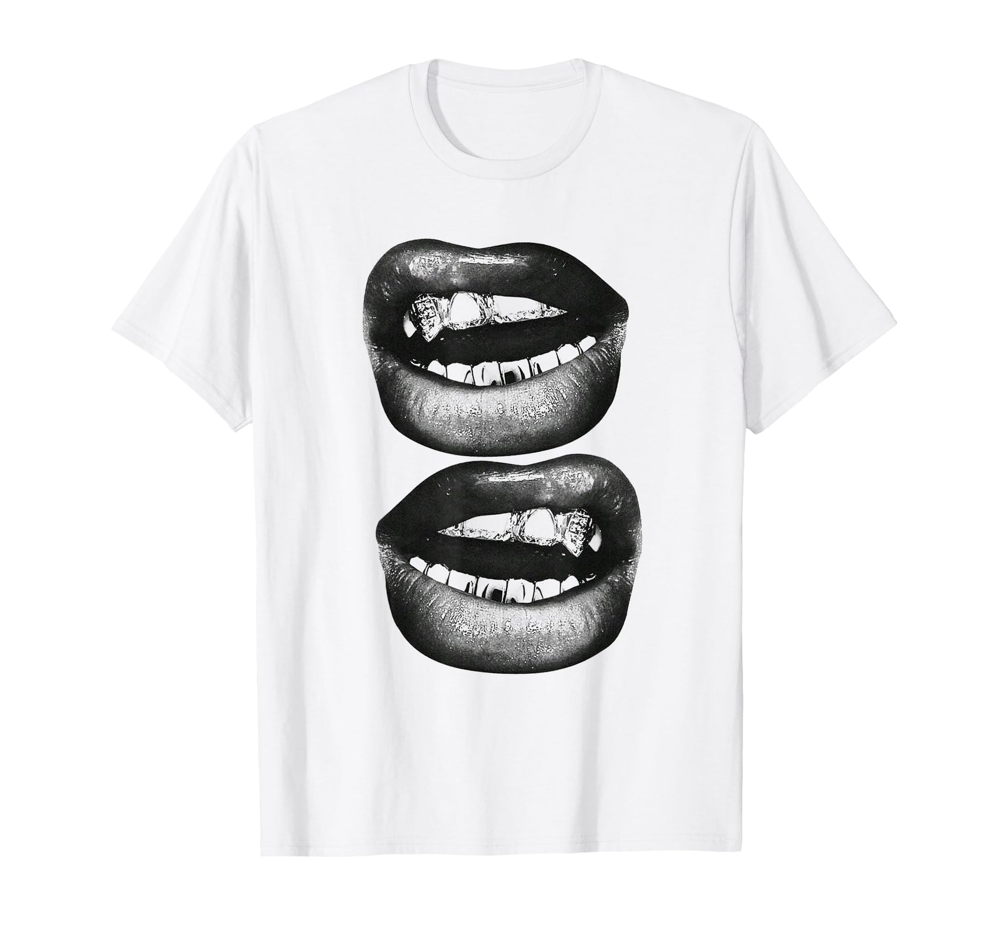 Edgy Y2K Lips Aesthetic Grunge Alt T-Shirt - Unique Graphic for Adults - T-Shirt, Sweatshirt, Hoodie