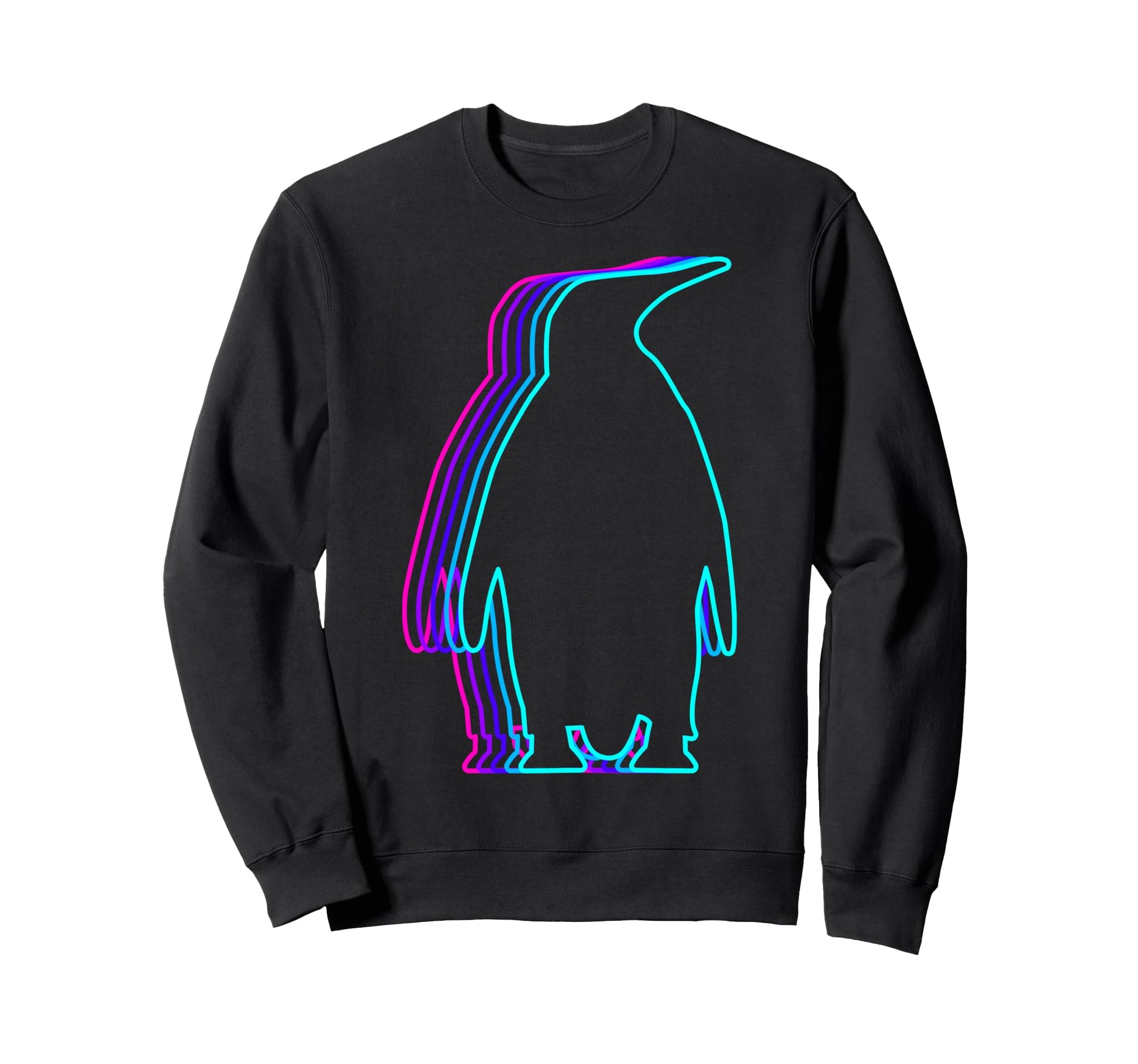 Penguin Animal Vaporwave Sweatshirt - Trendy Graphic Men Women - T-Shirt, Sweatshirt, Hoodie
