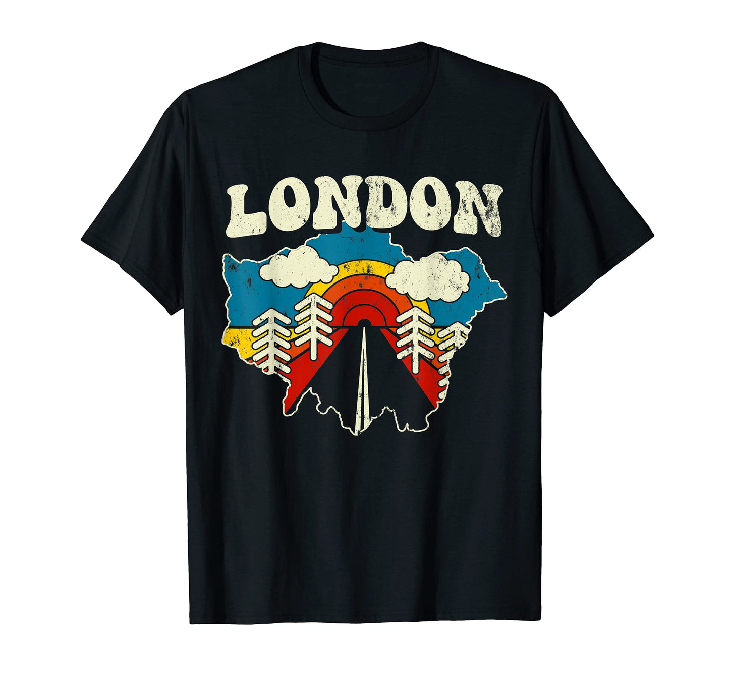 London English City Rainbow England T-Shirt - Streetwear Style for Adults - T-Shirt, Sweatshirt, Hoodie