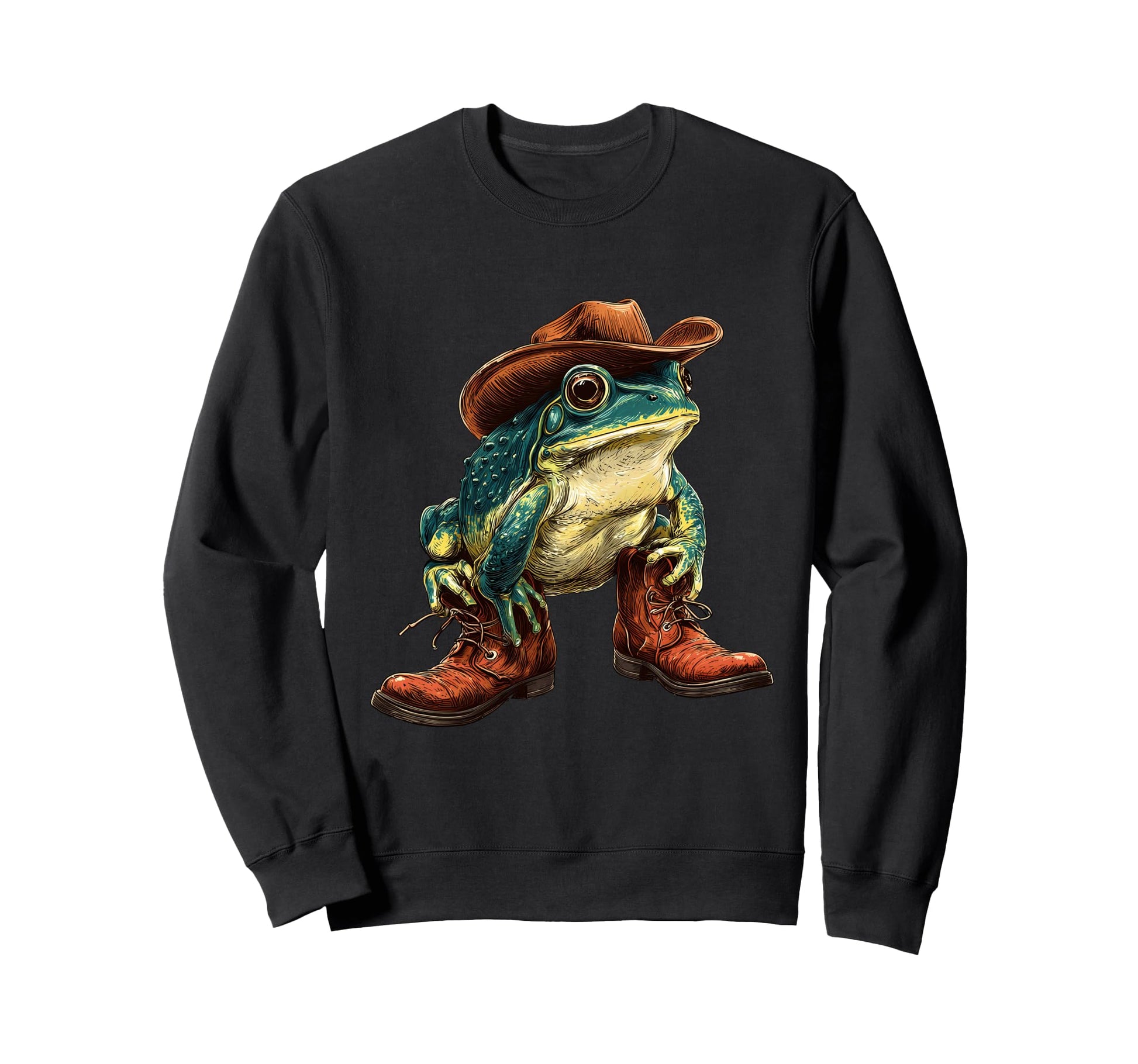 Frog Cowboy Rodeo Cowgirl Toad Sweatshirt - Aesthetic Graphic Unisex - T-Shirt, Sweatshirt, Hoodie