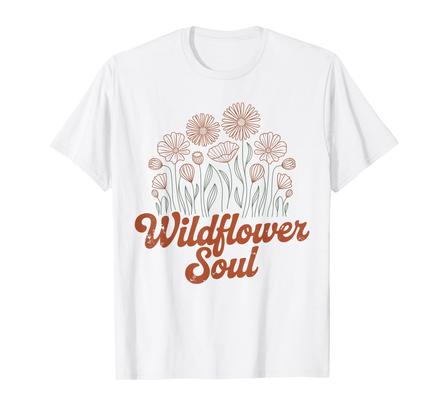 Boho Wildflower Floral Hippie T-Shirt - Graphic Print Men Women - T-Shirt, Sweatshirt, Hoodie