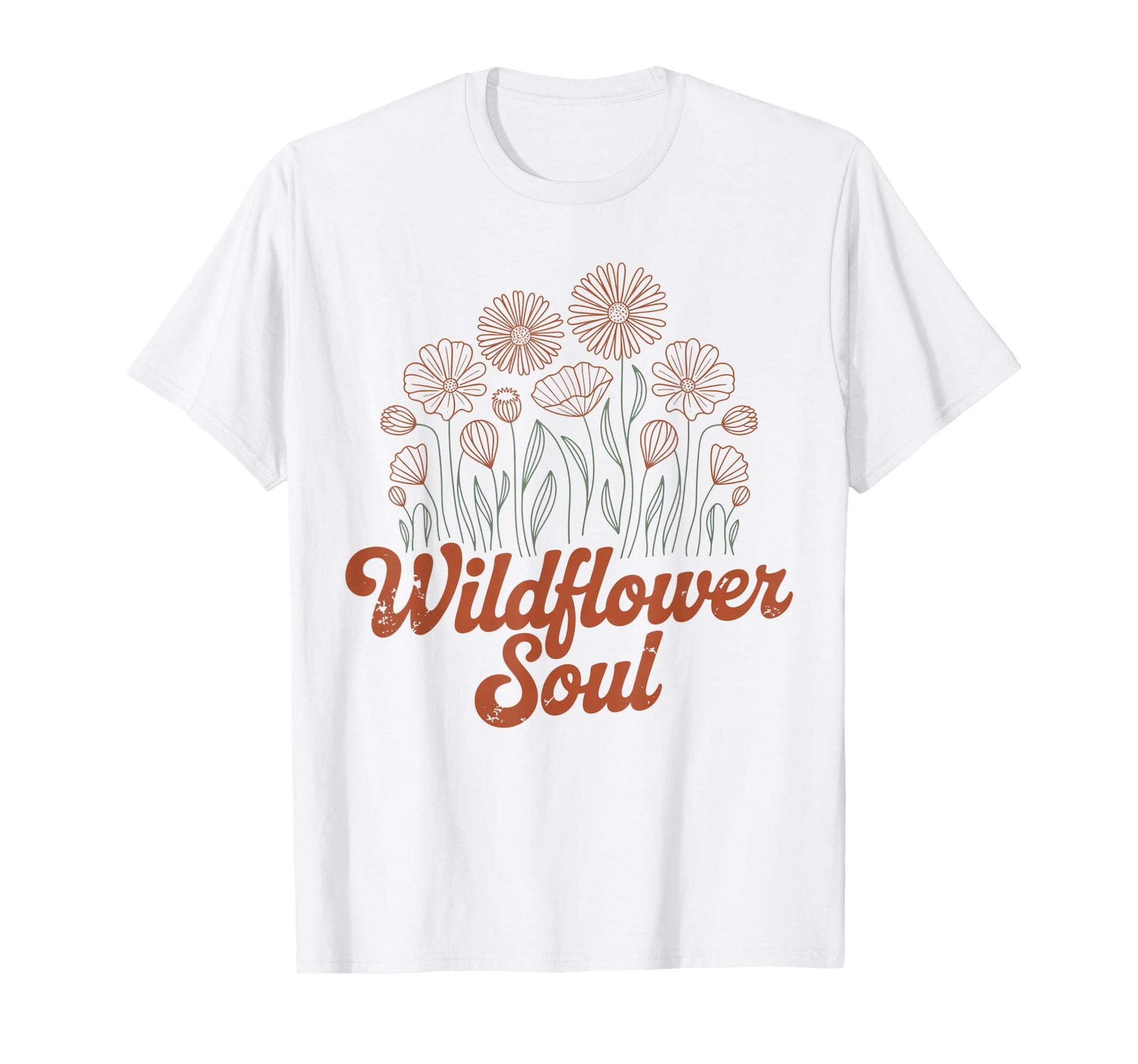 Boho Wildflower Floral Hippie T-Shirt - Graphic Print Men Women - T-Shirt, Sweatshirt, Hoodie