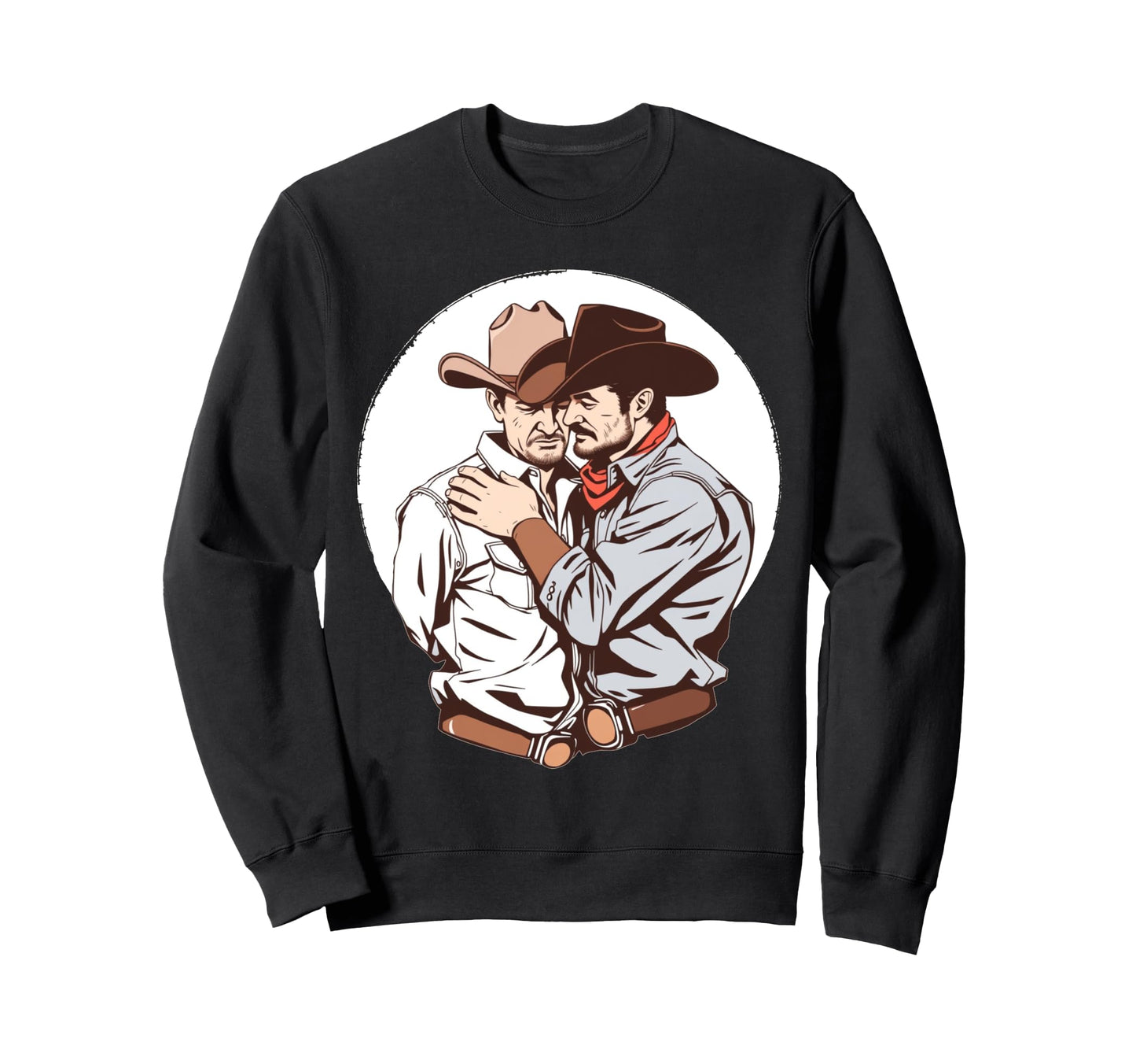 Gay Cowboys Love Lgbtq Pride Western Sweatshirt - Unique Graphic Men Women - T-Shirt, Sweatshirt, Hoodie