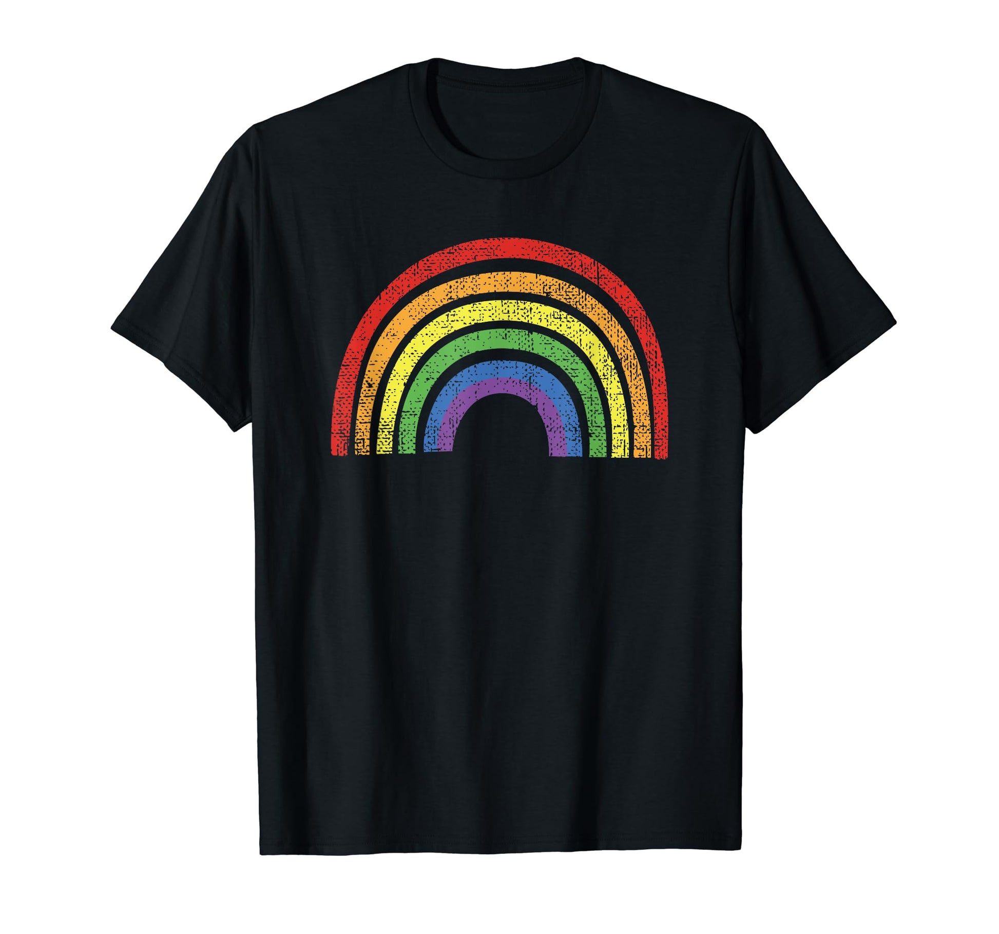 Gay Pride Lgbtq Rainbow T-Shirt - Minimalist Print for Adults - T-Shirt, Sweatshirt, Hoodie