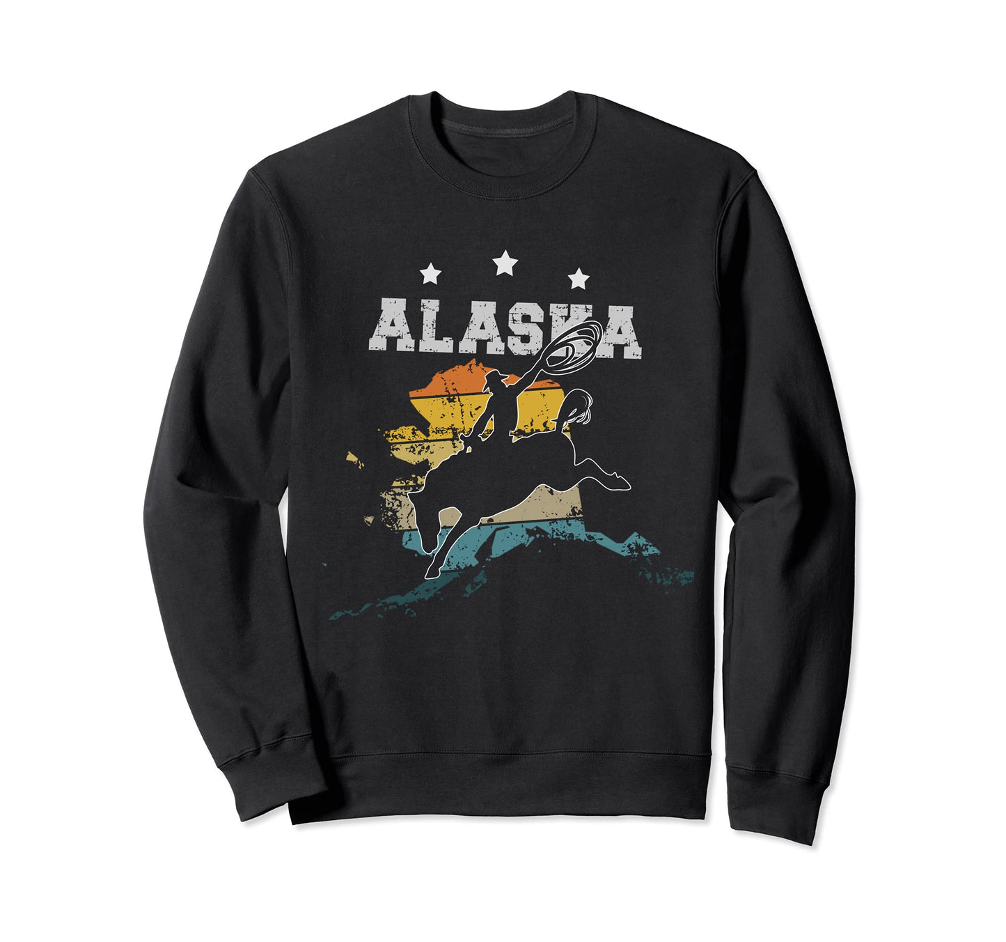 Alaska Cowboy Sweatshirt - Fun Novelty Design for Adults - T-Shirt, Sweatshirt, Hoodie