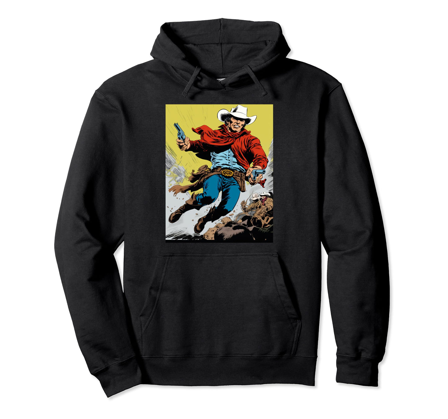 No 4 Cowboy Country Comic Western Gift Hoodie - Streetwear Style Men Women - T-Shirt, Sweatshirt, Hoodie