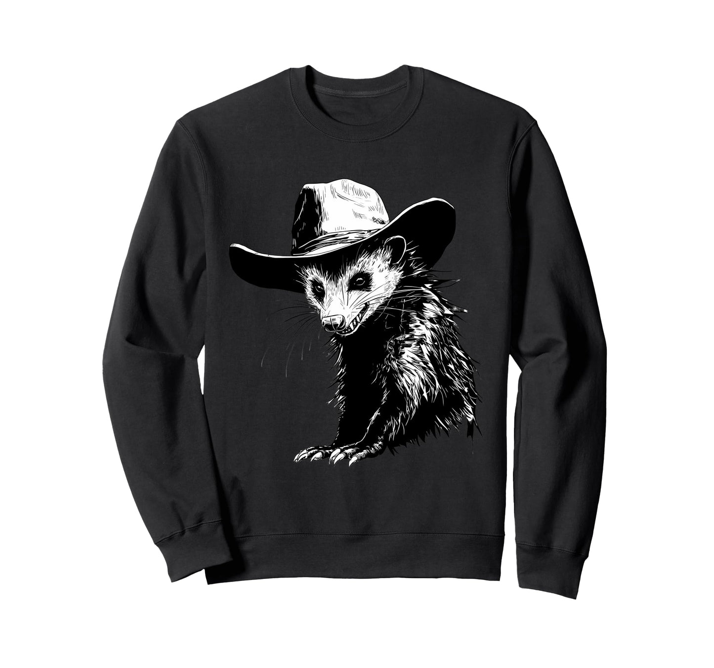 Opossum Cowboy Rodeo Cowgirl Western Sweatshirt - Unique Graphic Men Women - T-Shirt, Sweatshirt, Hoodie